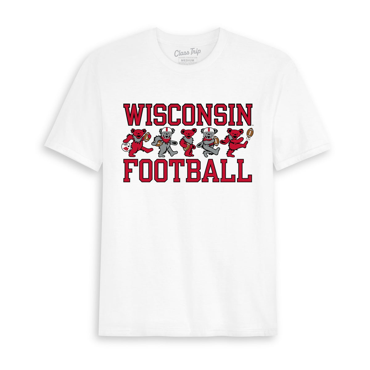 Wisconsin x Grateful Dead Football Bears Tee