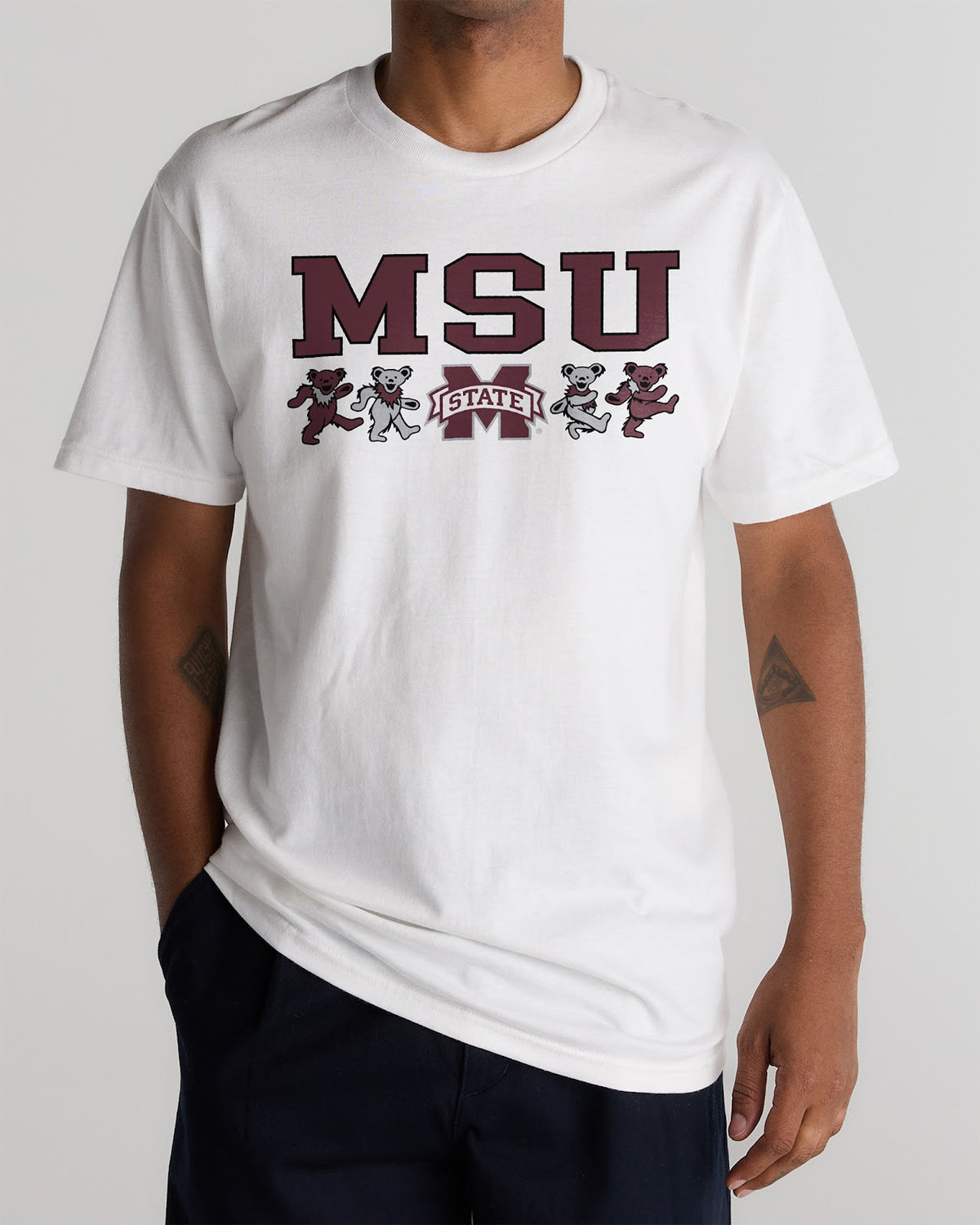 Mississippi State x Grateful Dead Mascot Bears Tee