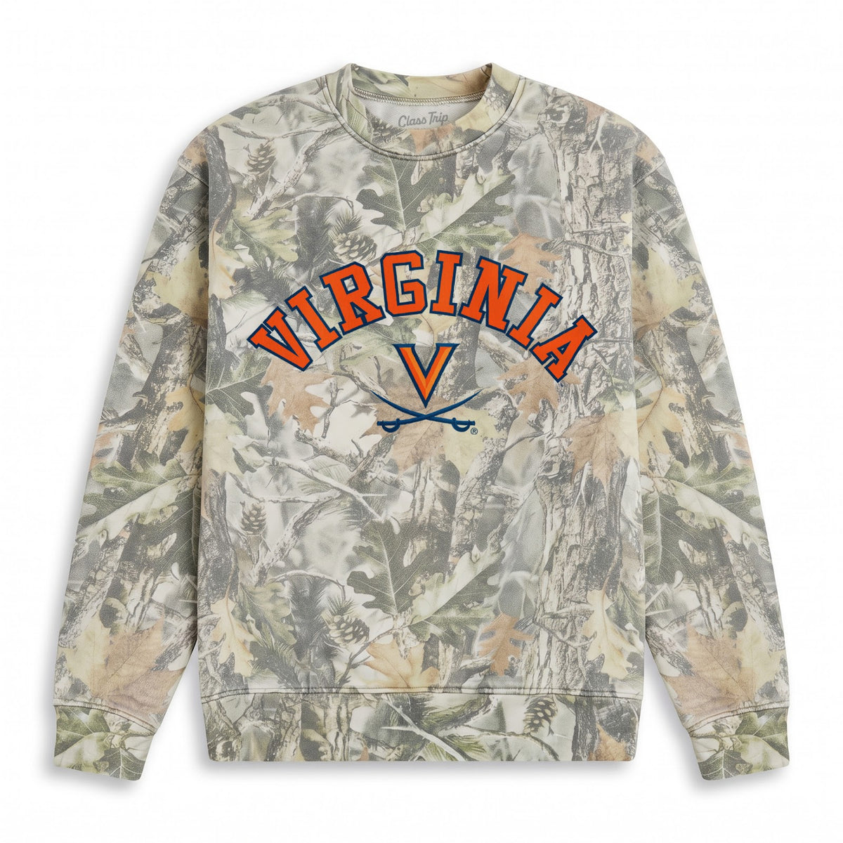 Virginia Heavyweight Campus Camo Crewneck