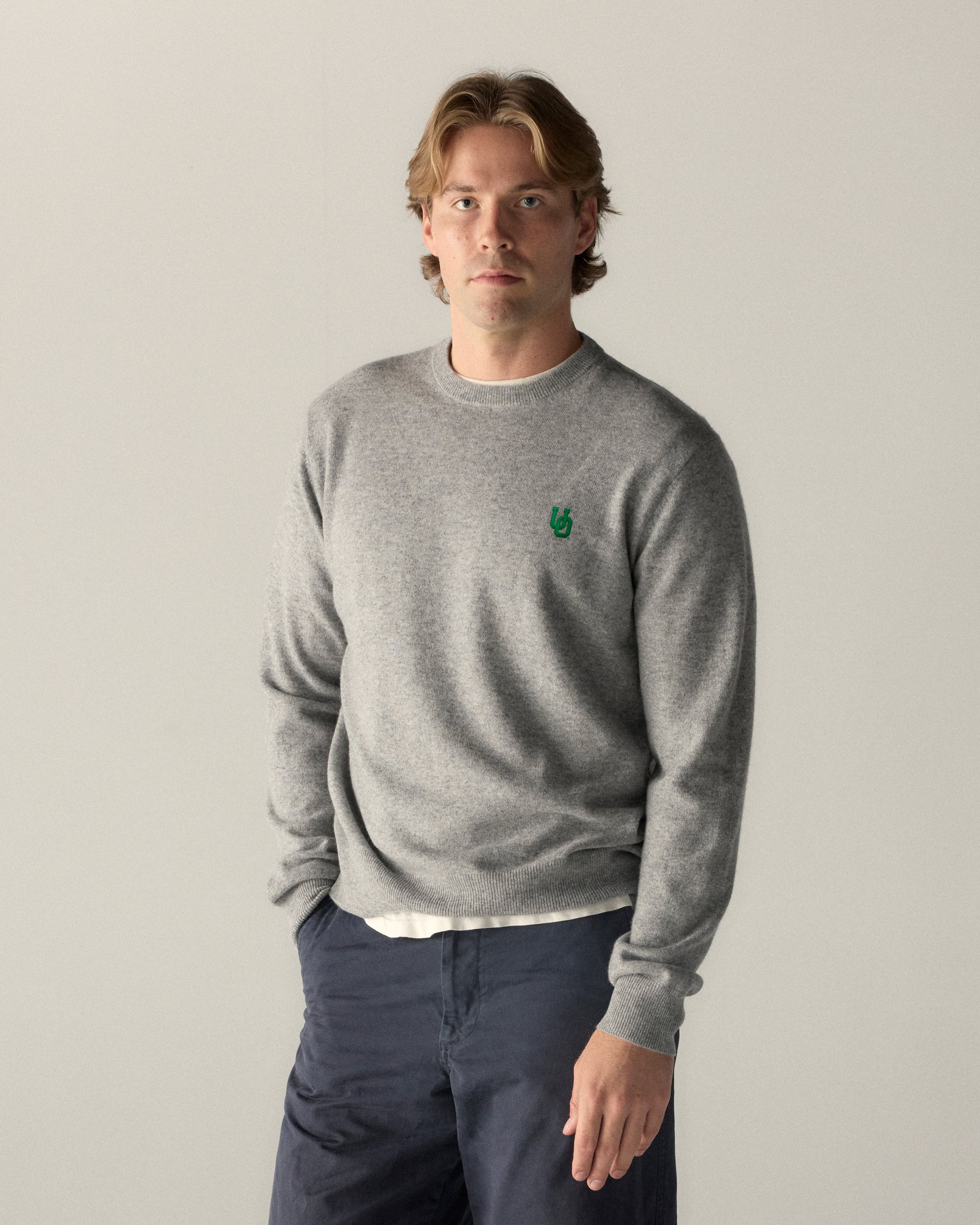 Oregon Men’s Cashmere Crewneck Sweater