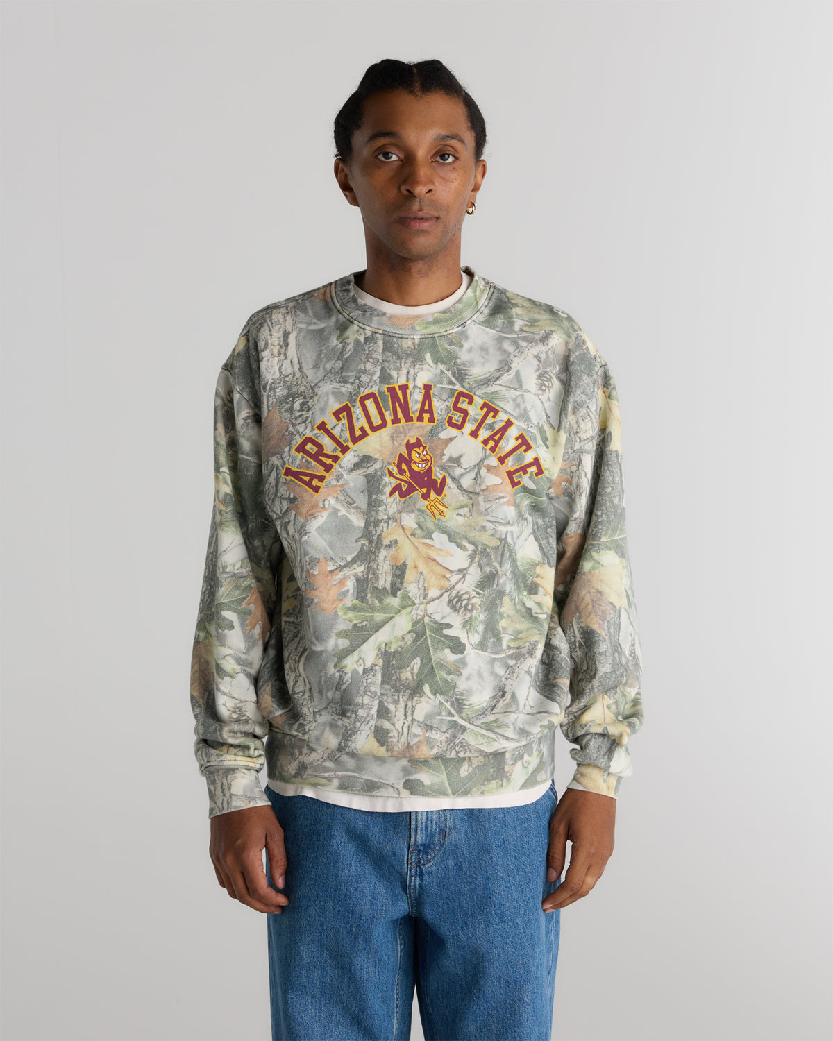Arizona State Heavyweight Campus Camo Crewneck
