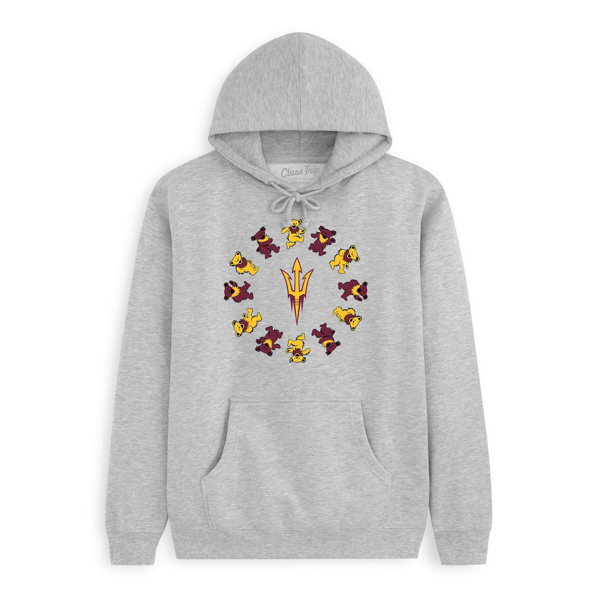 Grey Arizona State x Grateful Dead Circle Bears Hoodie Arizona State x Grateful Dead Circle Bears Hoodie Class Trip | Higher Education
