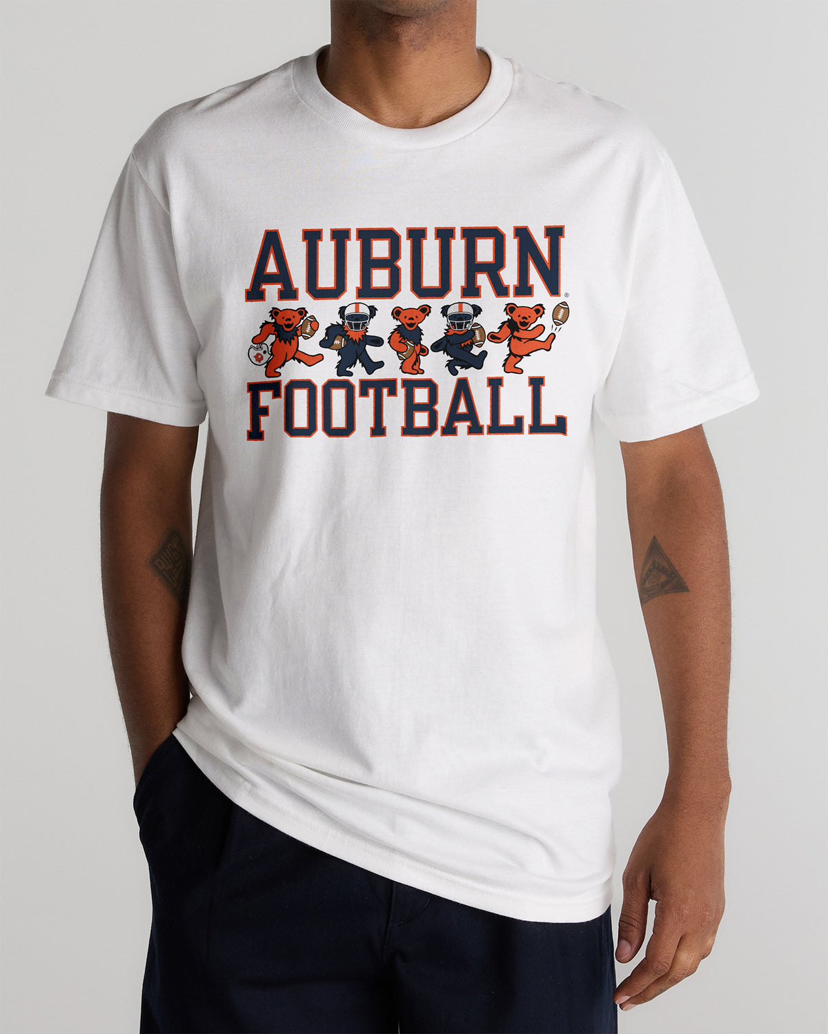 Auburn x Grateful Dead Football Bears Tee
