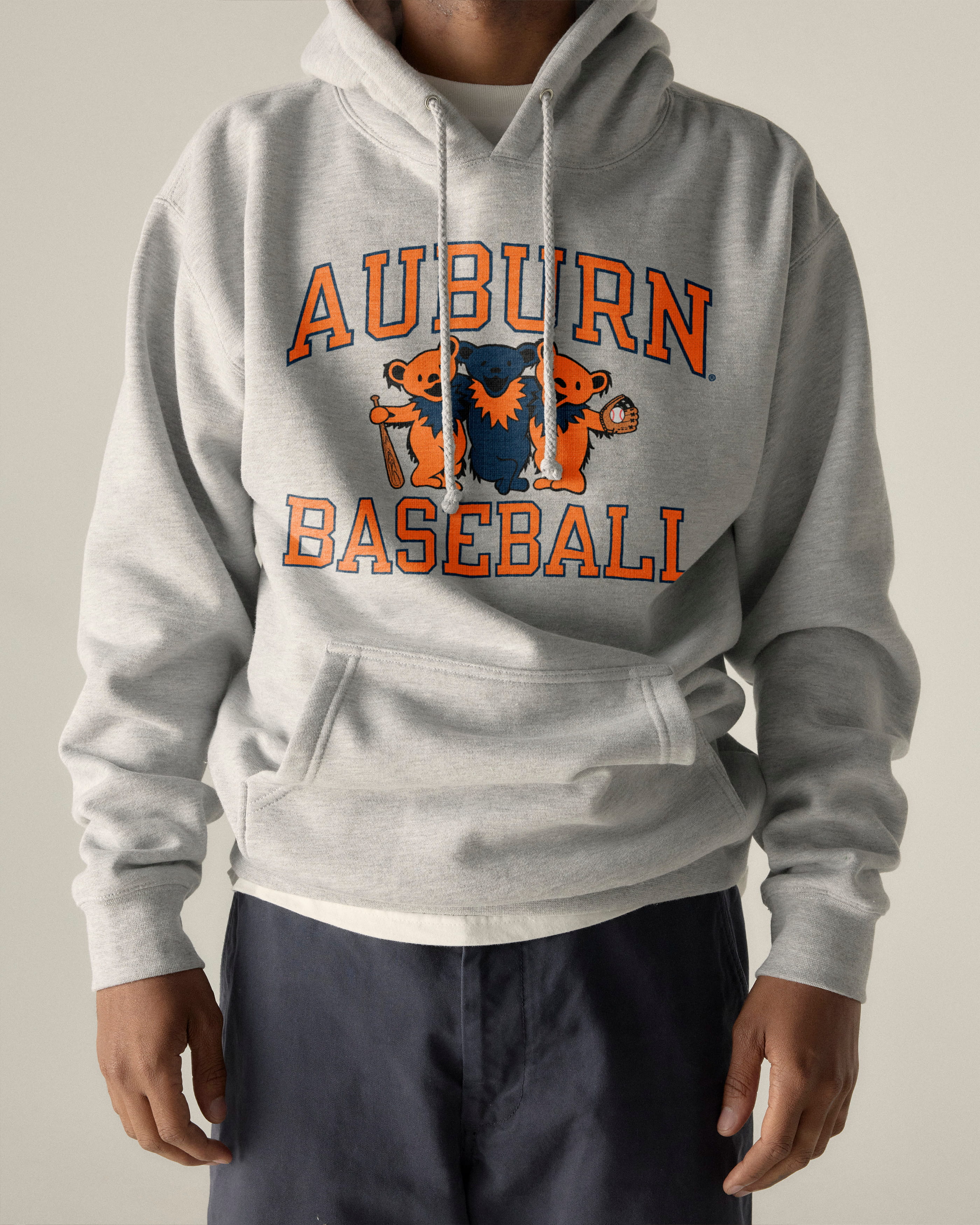 Auburn x Grateful Dead Baseball Bear Friends Hoodie