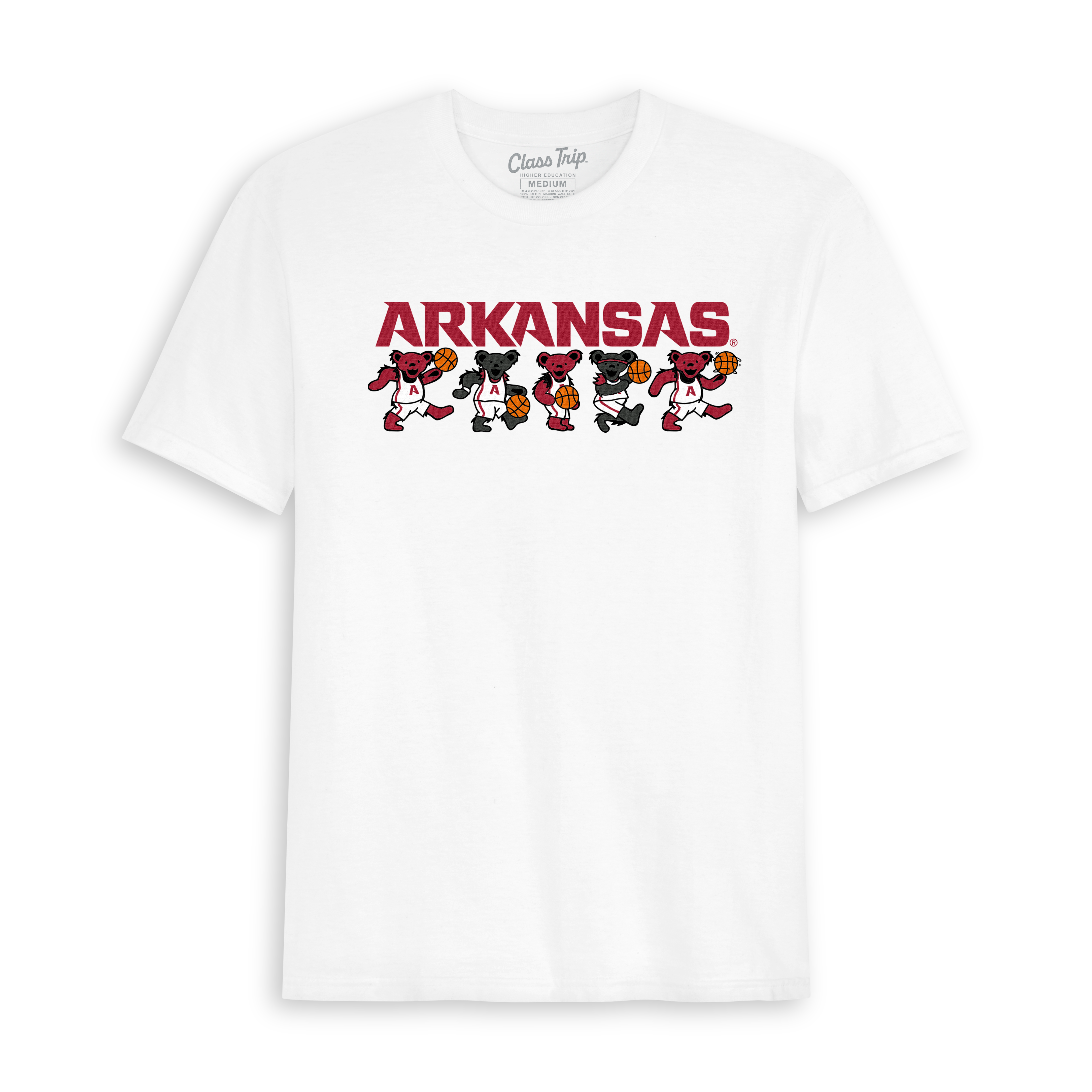 Arkansas x Grateful Dead Basketball Bears Tee