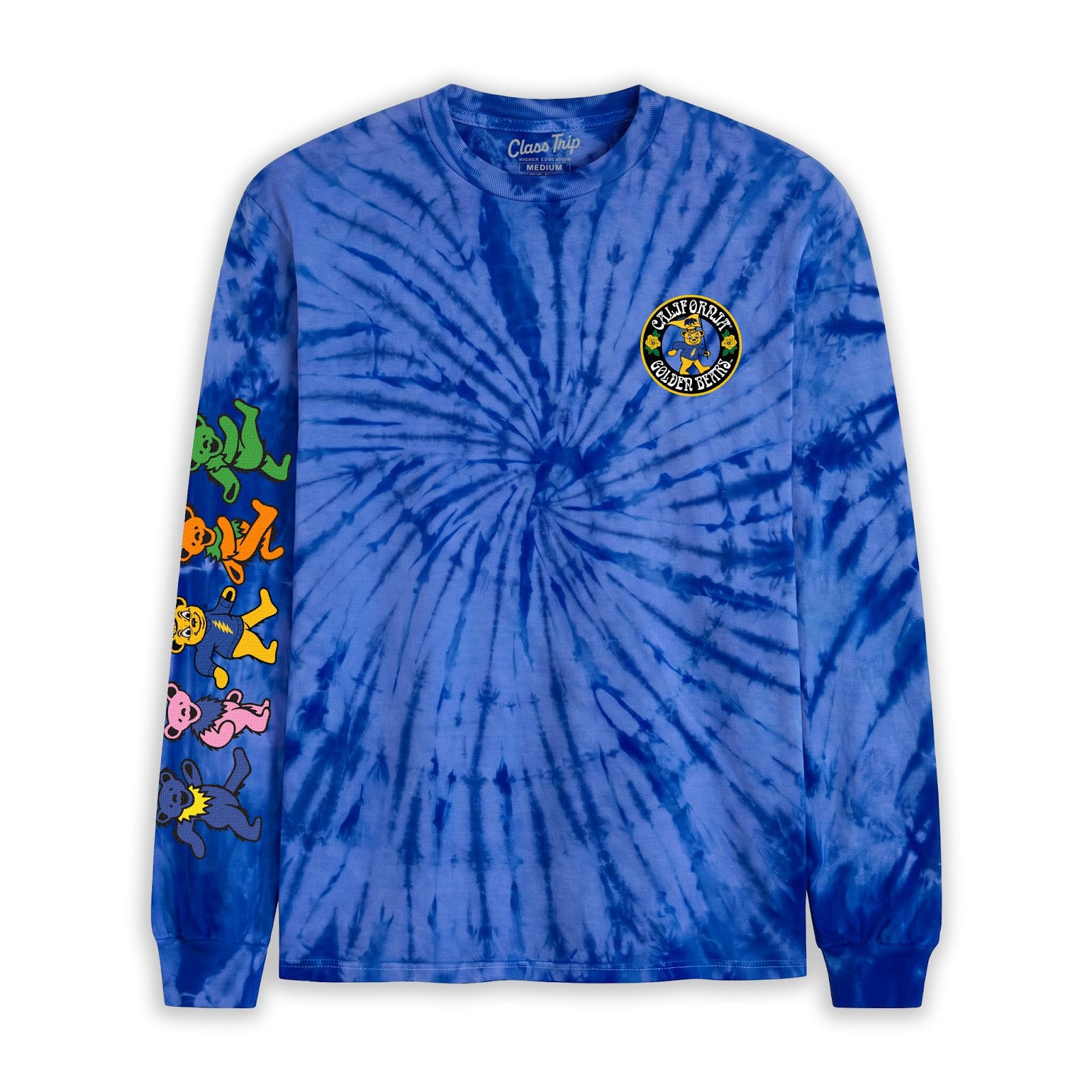 Cal Berkeley x Grateful Dead Grateful Bears Tie Dye Long Sleeve