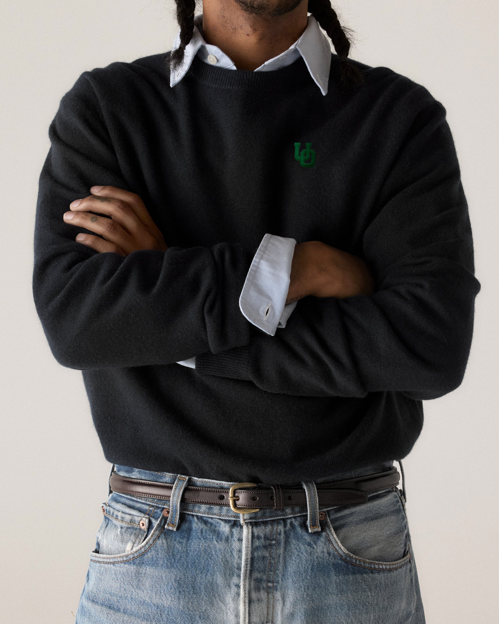 Oregon Men’s Cashmere Crewneck Sweater