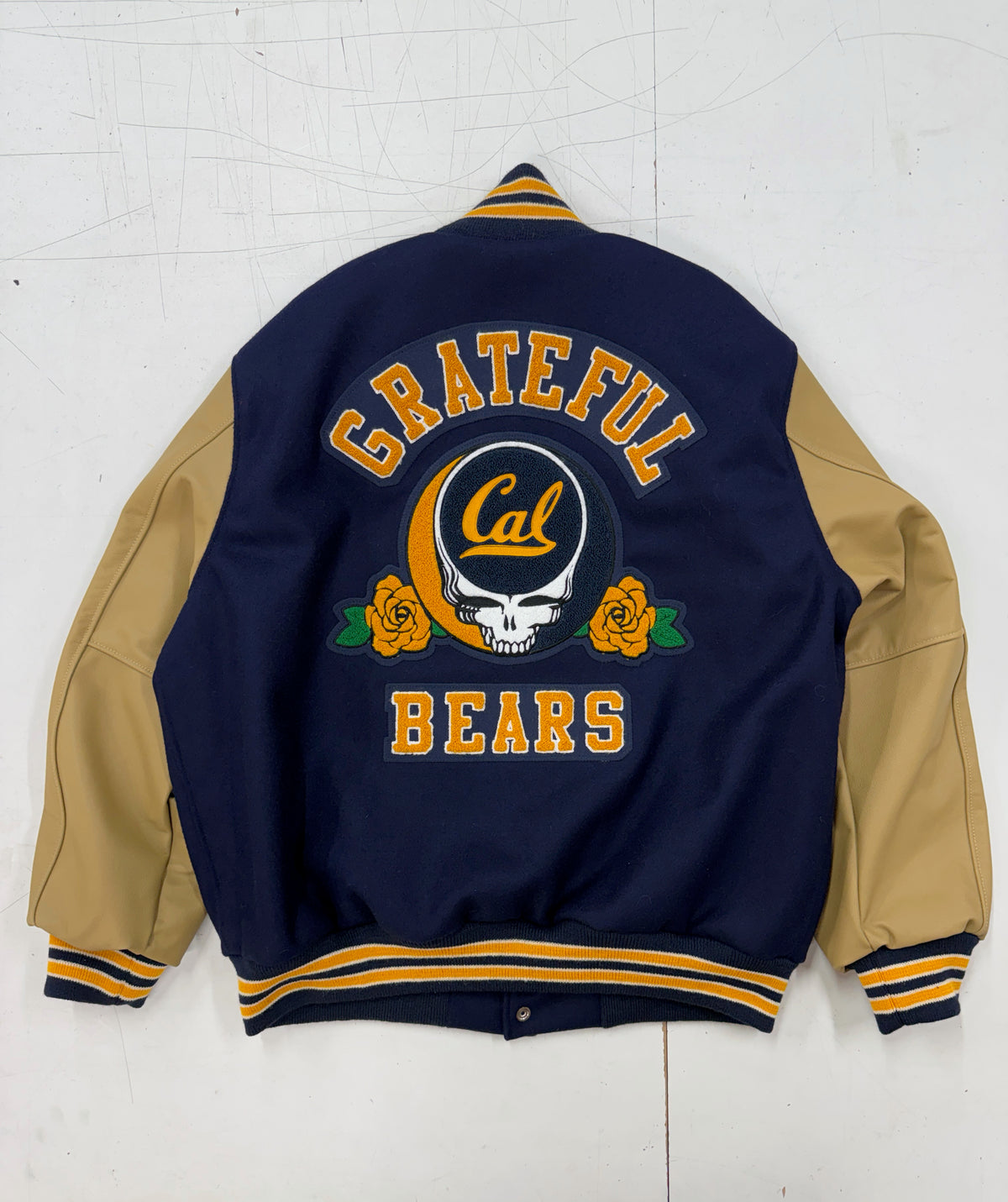 Cal Berkeley x Class Trip Grateful Bears Varsity Jacket
