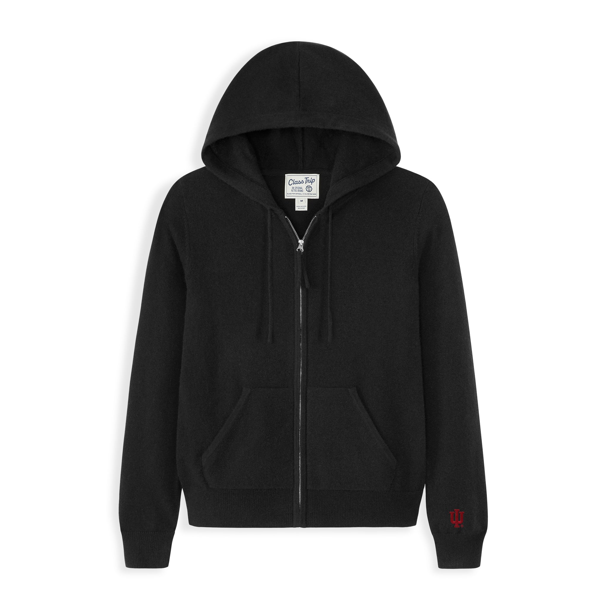 Indiana Women's Cashmere Zip-Up Hoodie