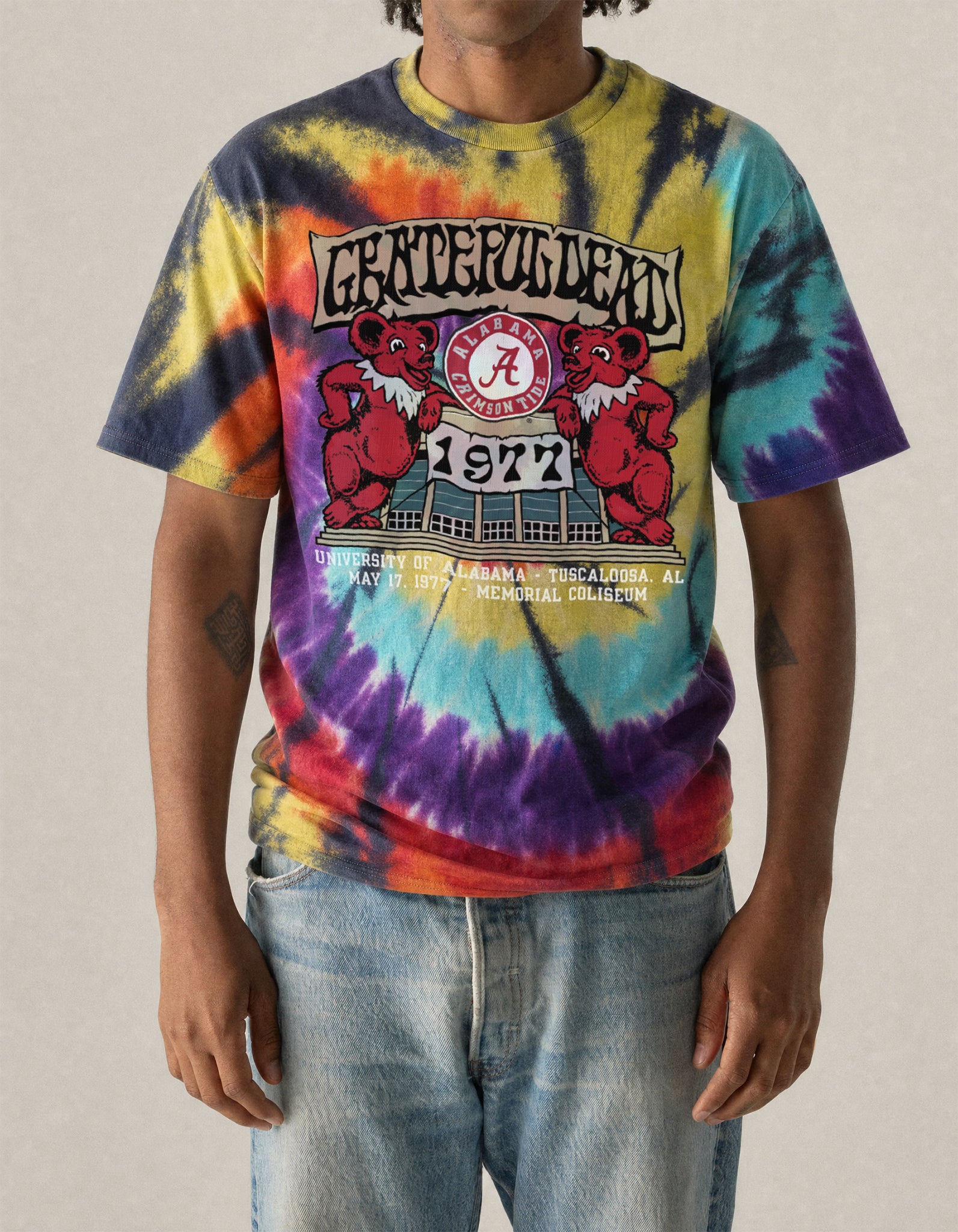 Grateful Dead x Alabama '77 Memorial Coliseum Tie Dye Tee