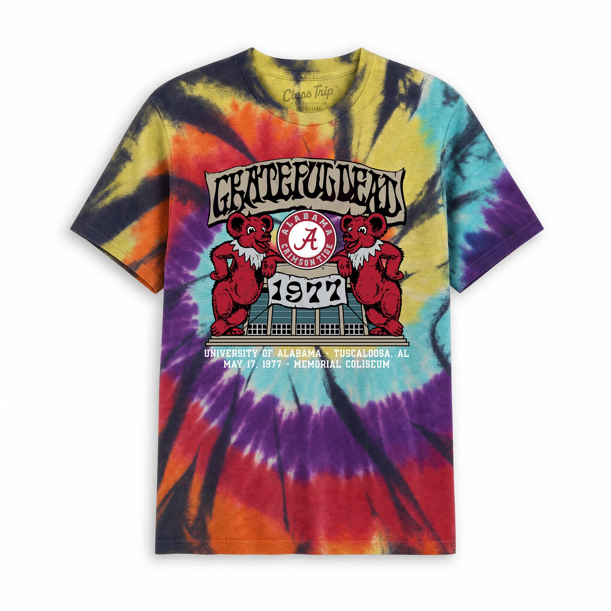 Grateful Dead x Alabama '77 Memorial Coliseum Tie Dye Tee