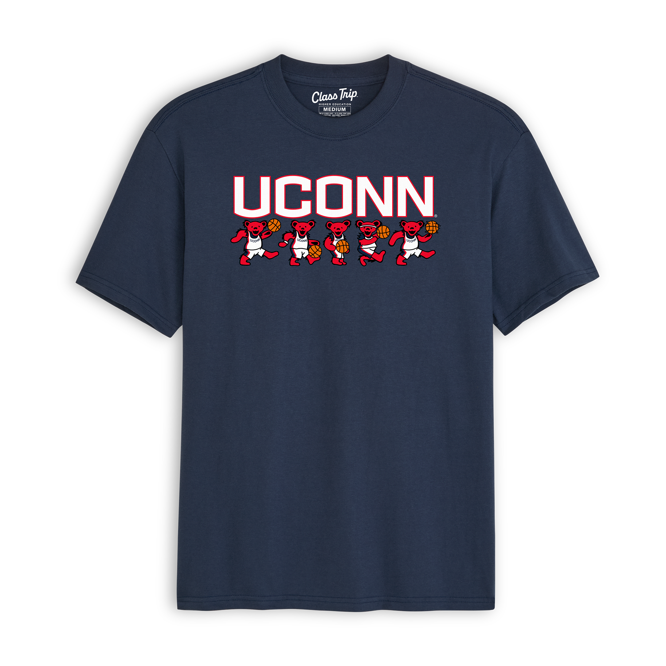 UCONN x Grateful Dead Basketball Bears Tee – Class Trip
