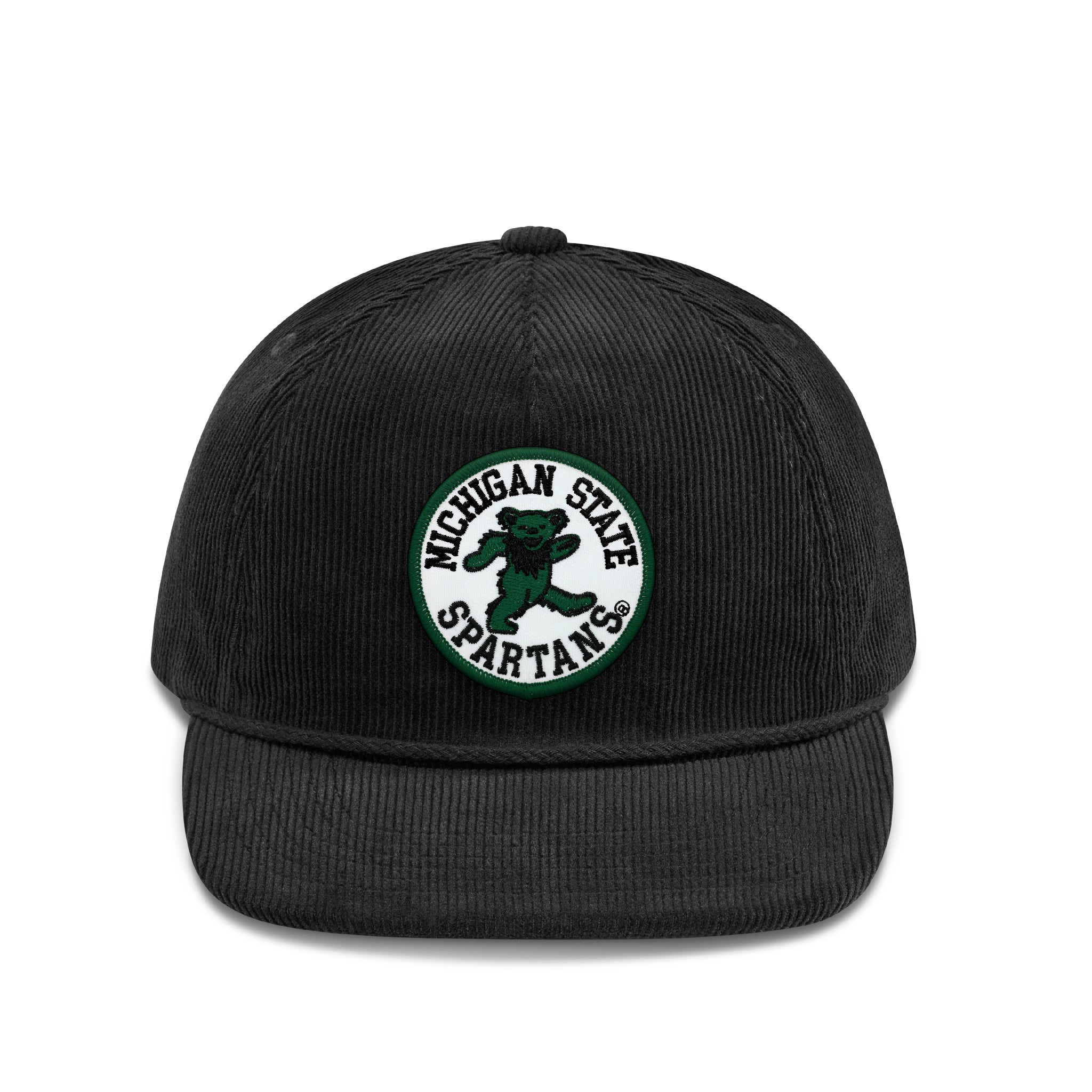 Michigan State x Grateful Dead Bear Patch Cord Hat