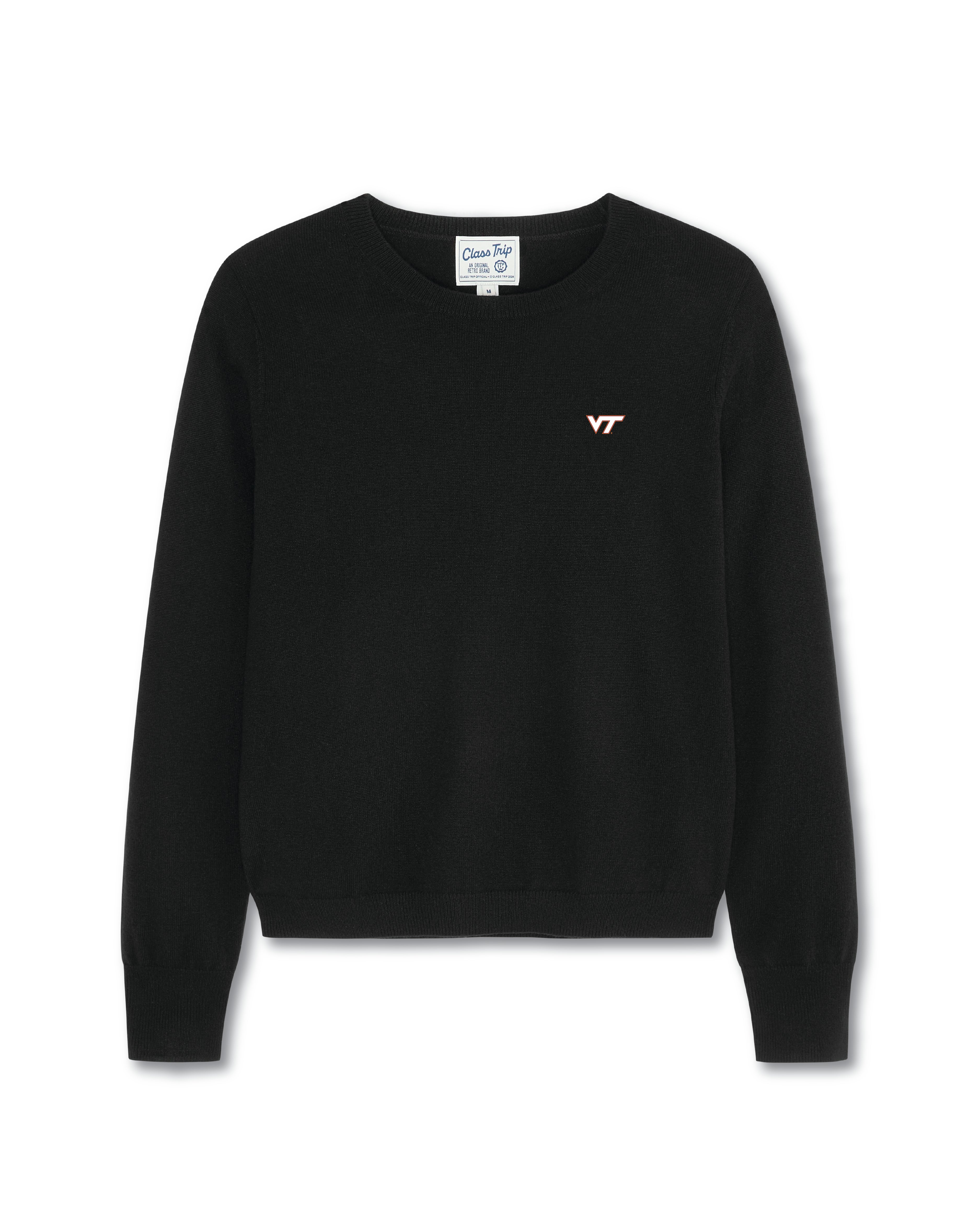 Virginia Tech Women’s Cashmere Crewneck Sweater