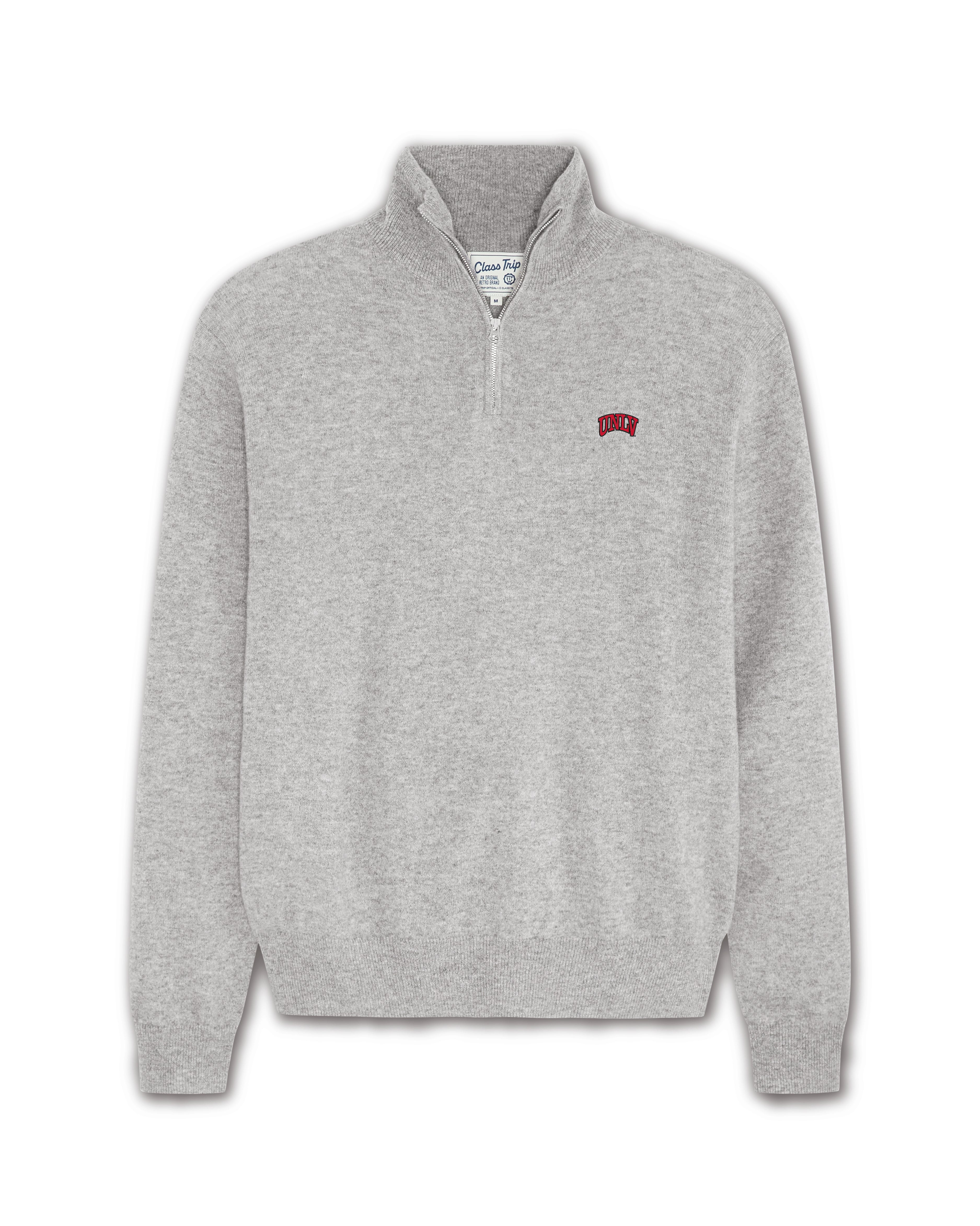 UNLV Men’s Cashmere ¼ Zip Sweater