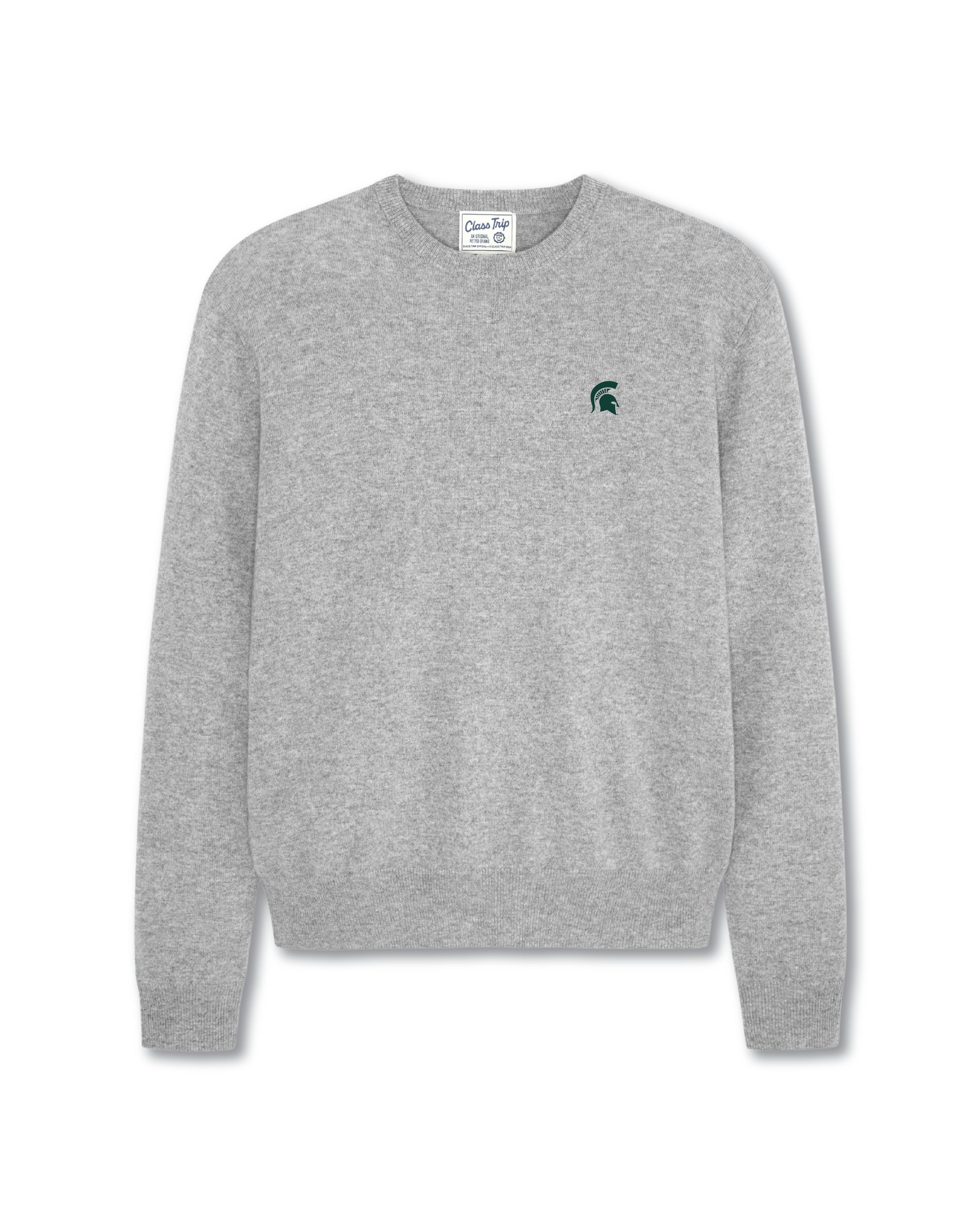 Michigan State Men’s Cashmere Crewneck Sweater