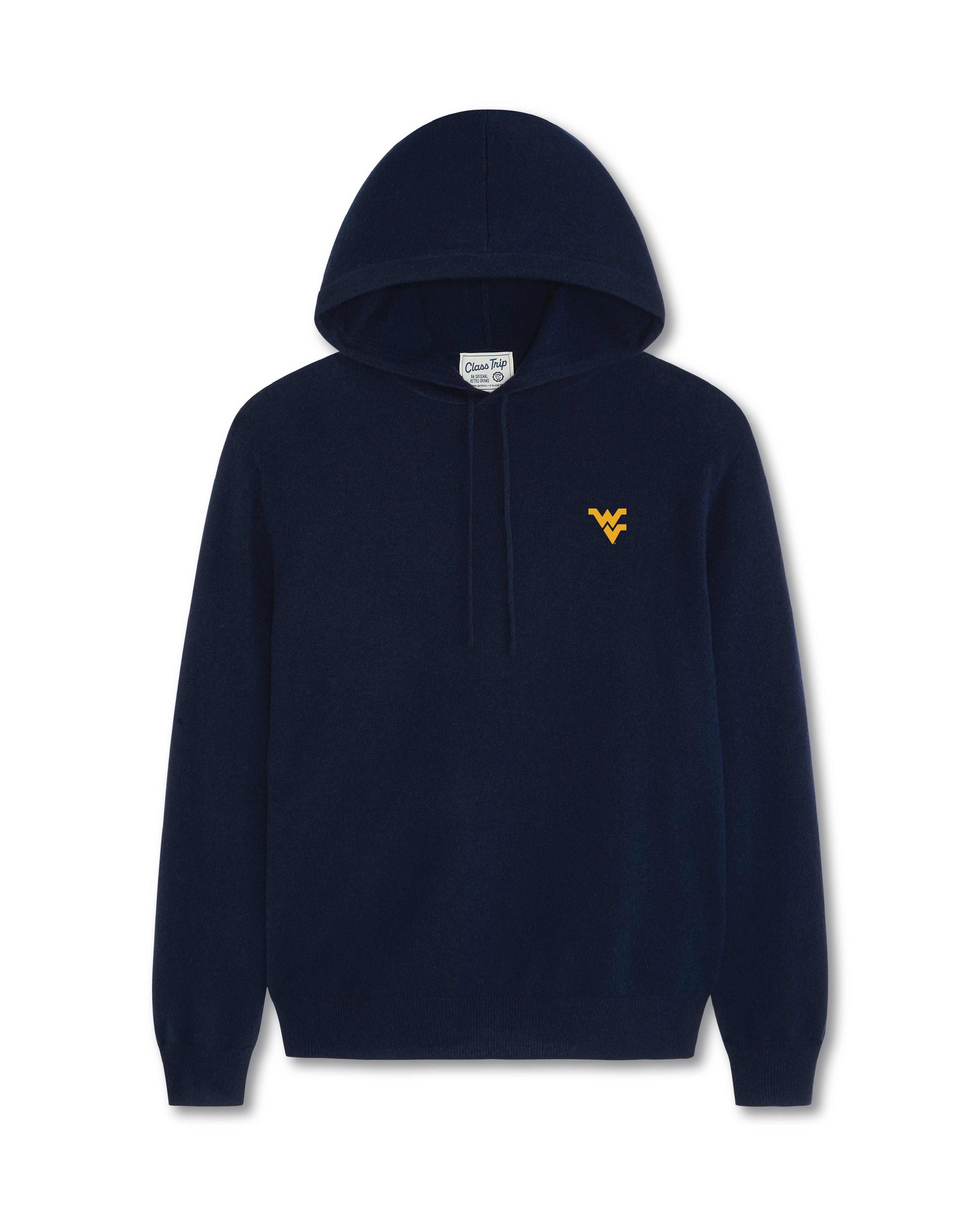 West Virginia Men’s Cashmere Pullover Hoodie