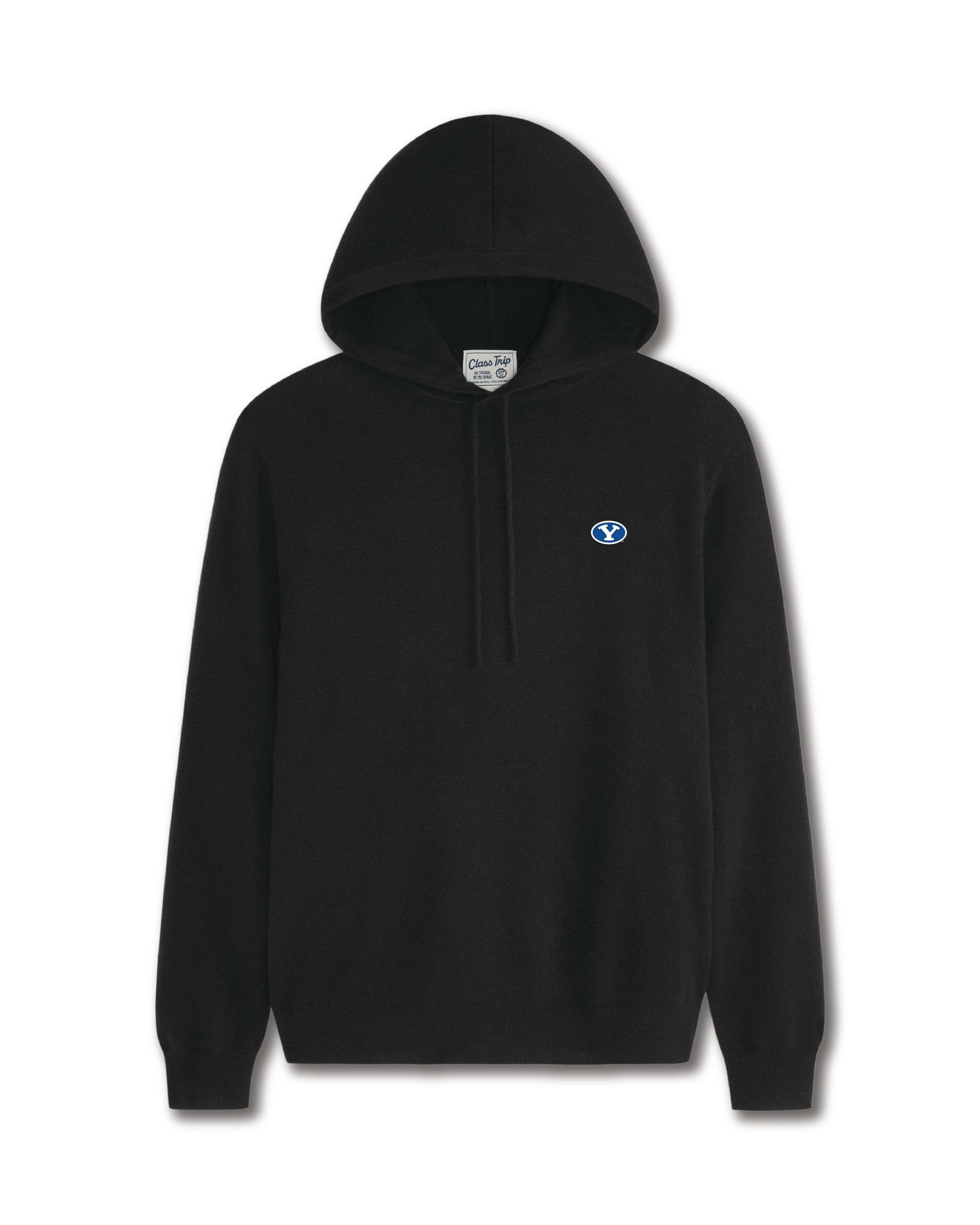 BYU Men’s Cashmere Pullover Hoodie