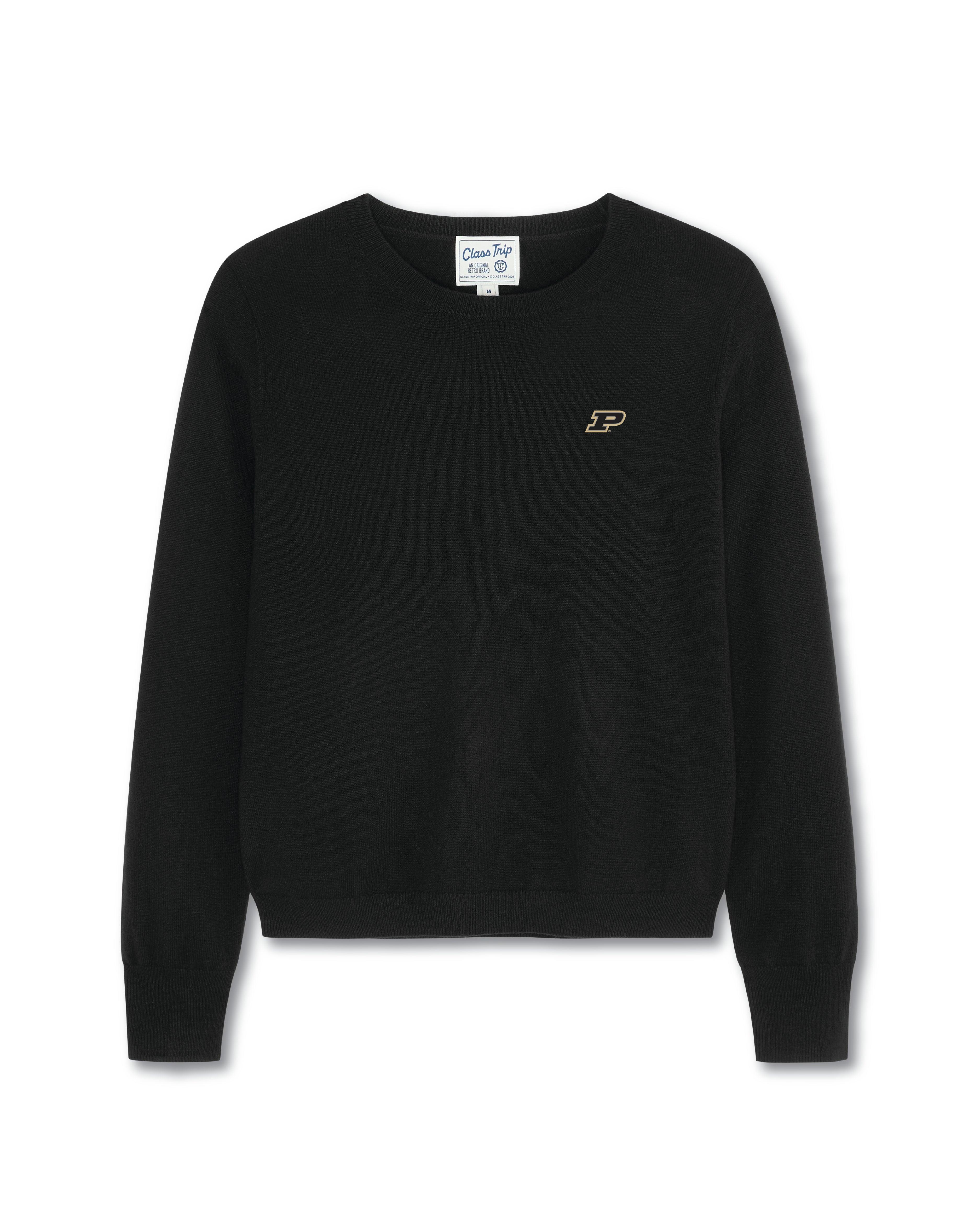 Purdue Women’s Cashmere Crewneck Sweater