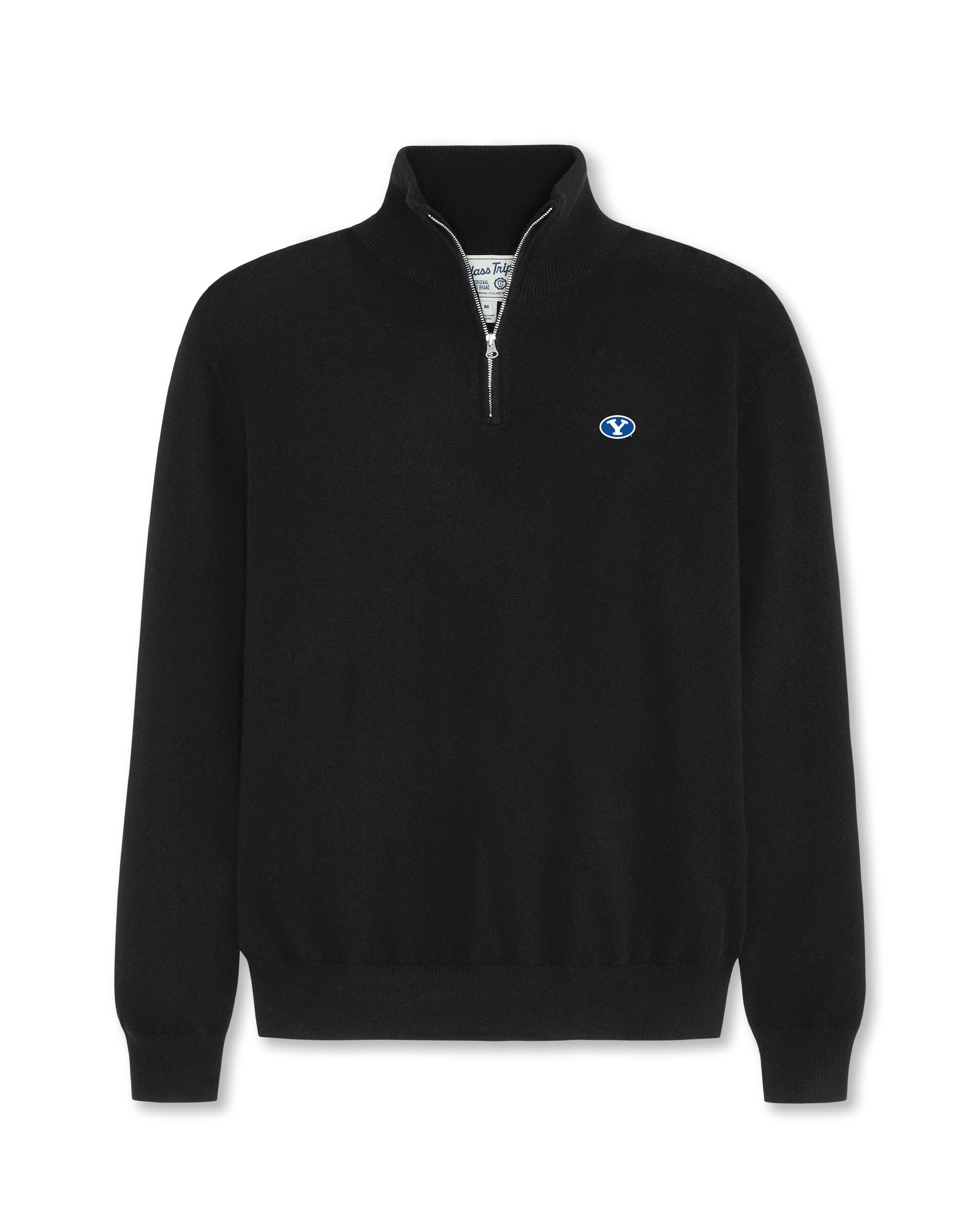 BYU Men’s Cashmere ¼ Zip Sweater