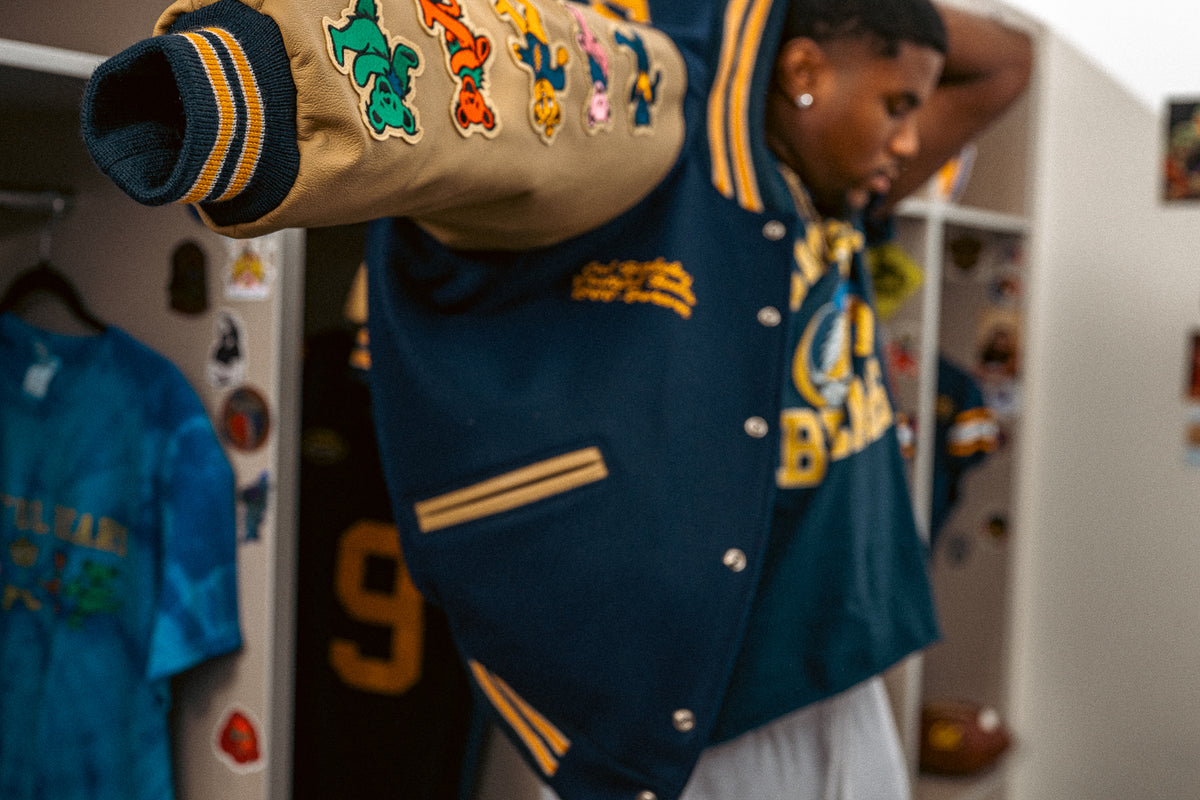 Cal Berkeley x Class Trip Grateful Bears Varsity Jacket