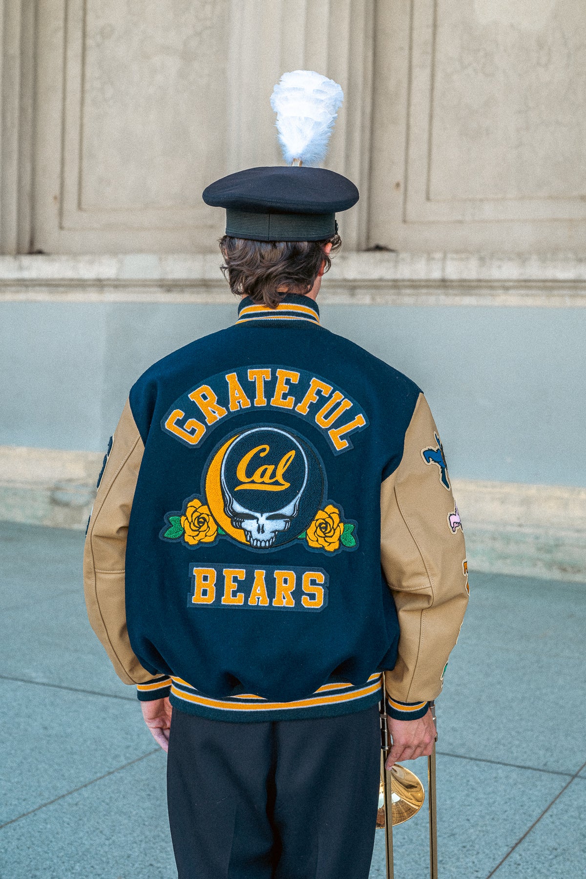 Cal Berkeley x Class Trip Grateful Bears Varsity Jacket