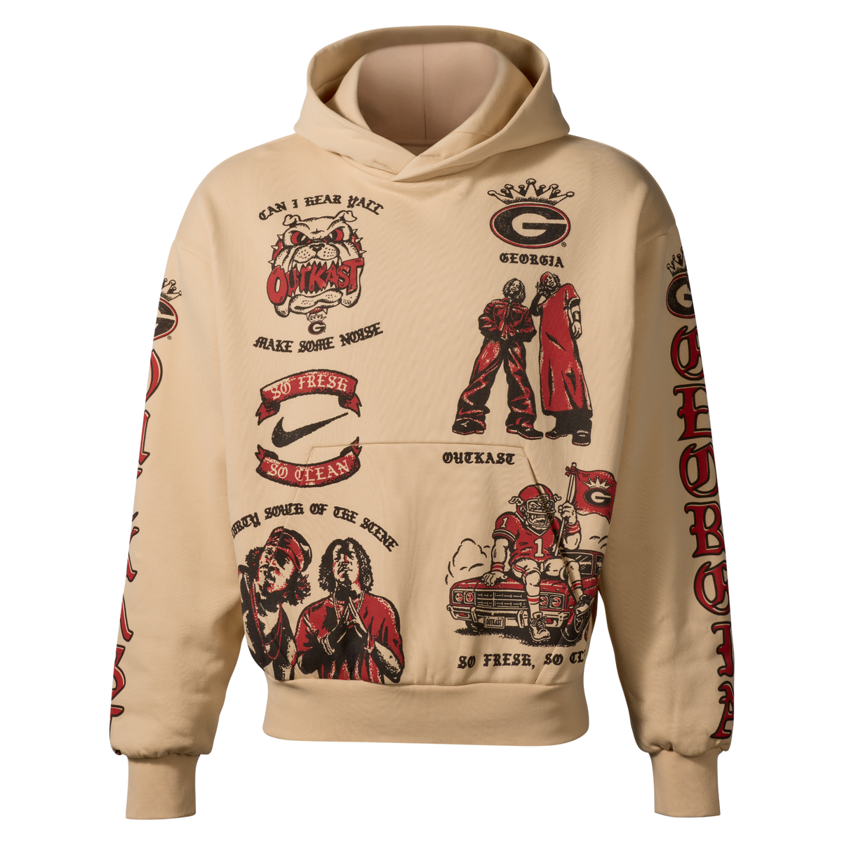 Nike x Class Trip x UGA x Outkast Senior Hoodie in Tan. Class Trip | Higher Education