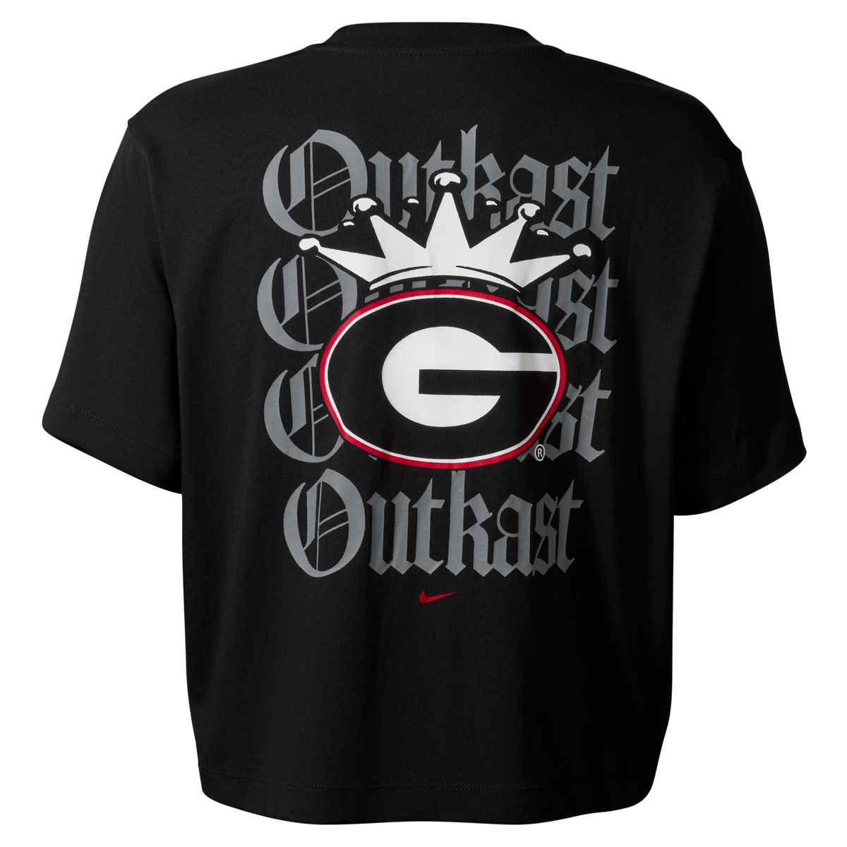 Nike x Class Trip x UGA x Outkast Women's Cropped Crown Football T-Shirt in Black. Class Trip | Higher Education