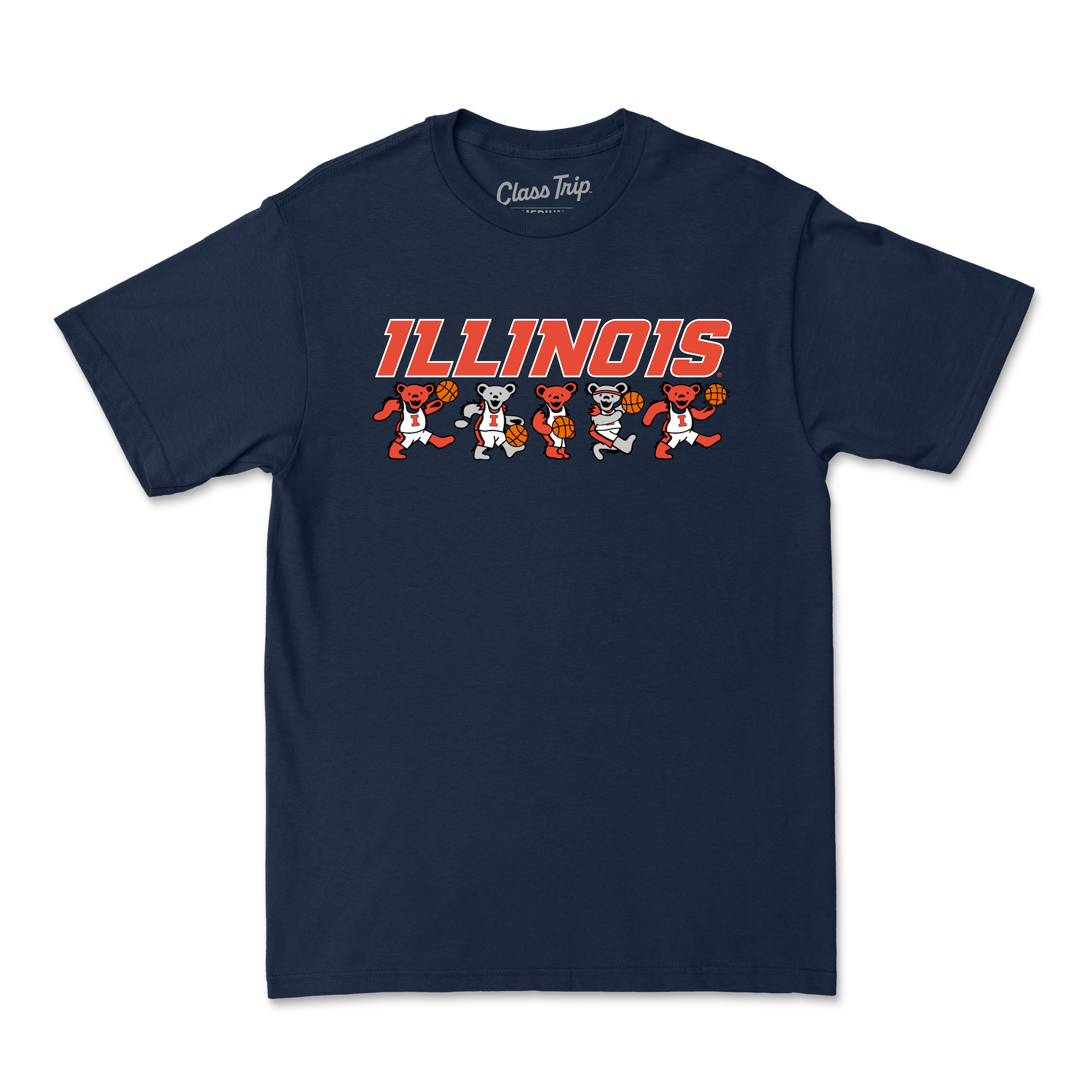 Illinois x Grateful Dead Basketball Bears Tee