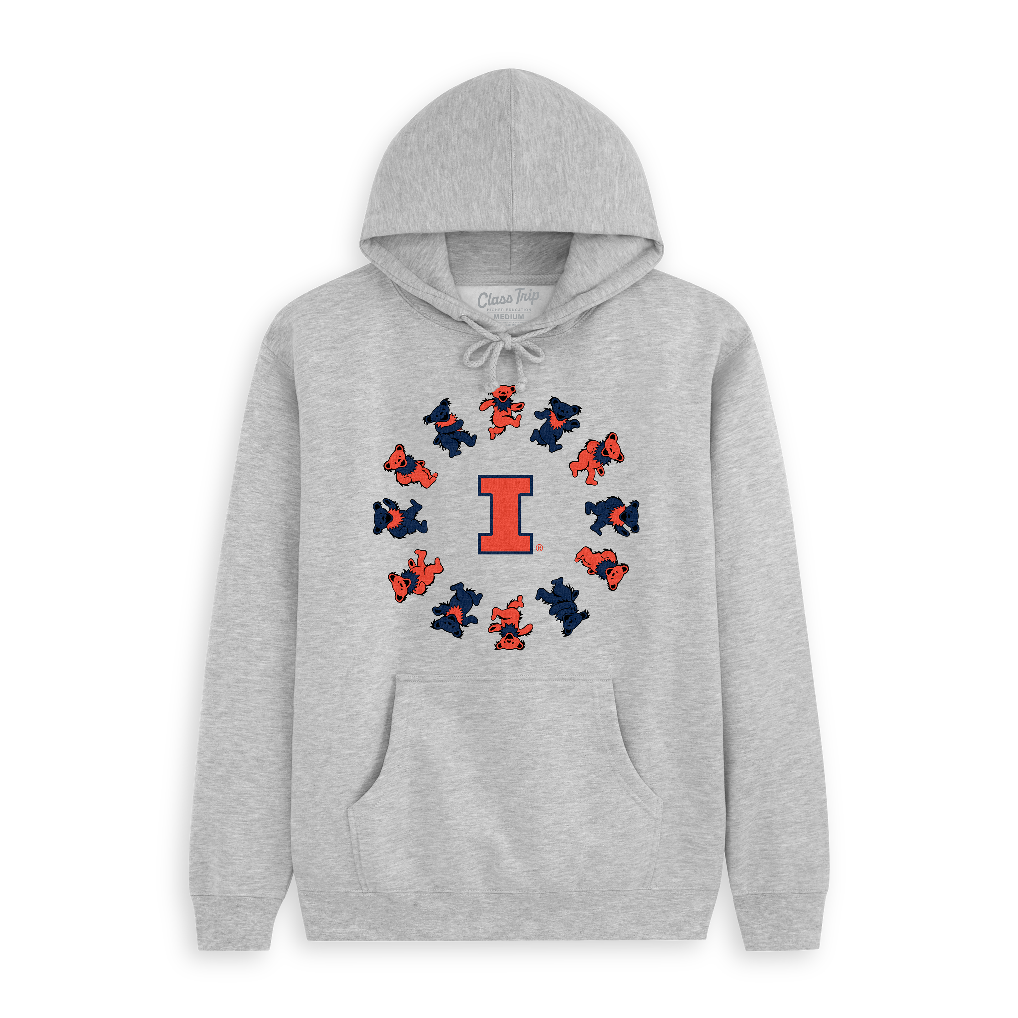 Illinois x Grateful Dead Circle Bears Hoodie