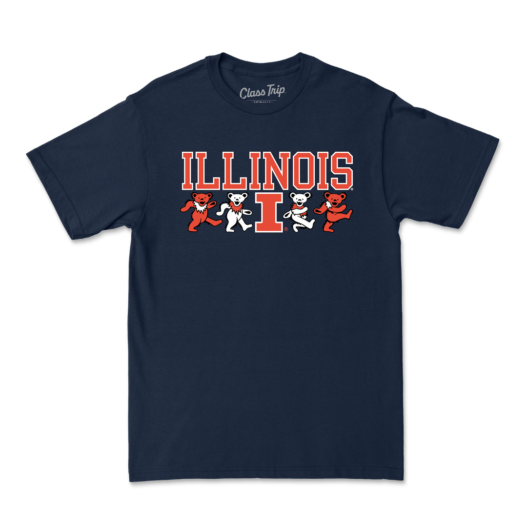Illinois x Grateful Dead Mascot Bears Tee