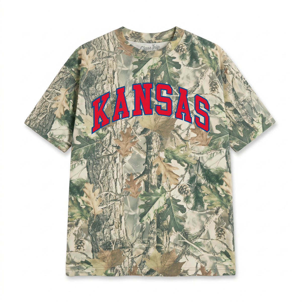 Kansas Heavyweight Campus Camo Tee