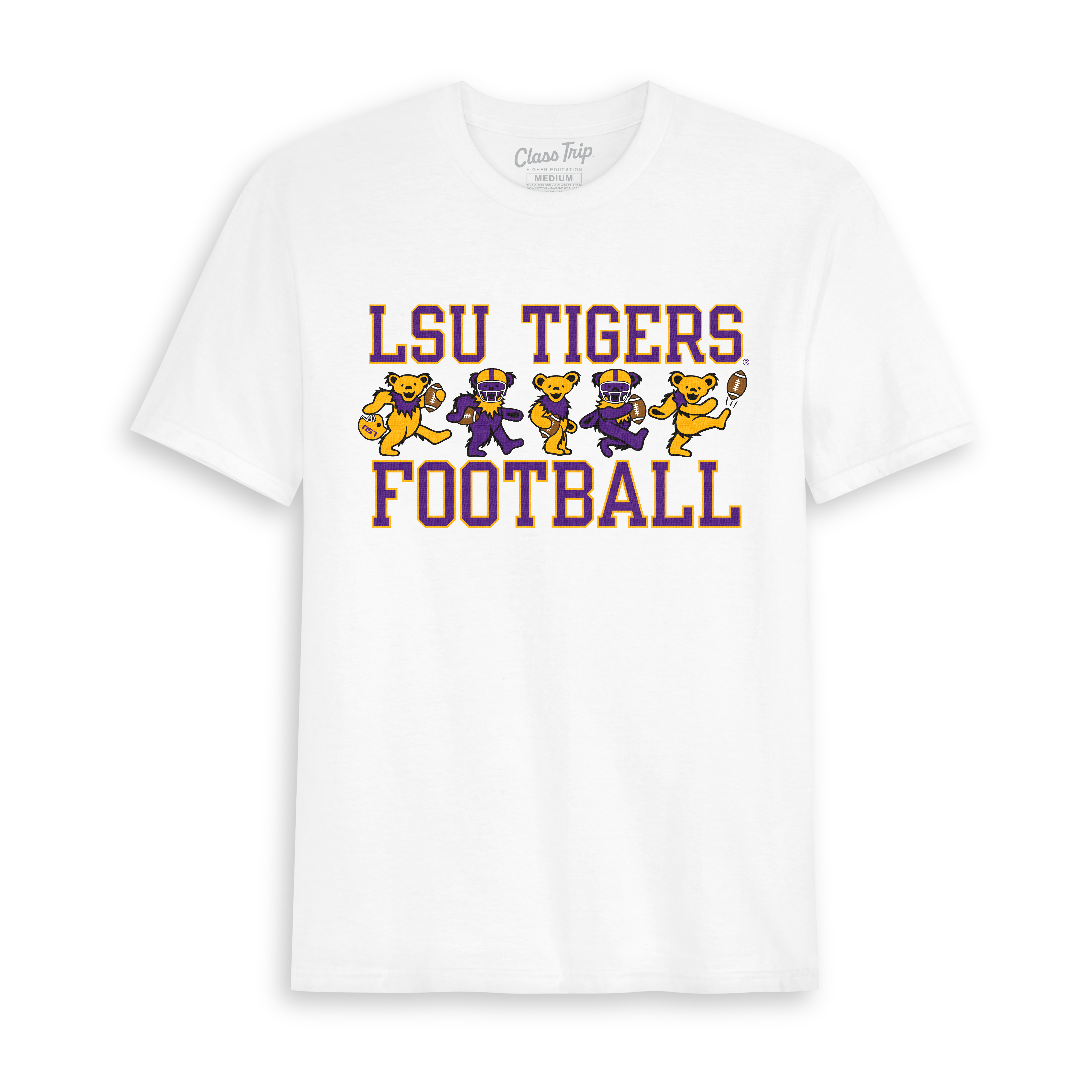 LSU x Grateful Dead Football Bears Tee