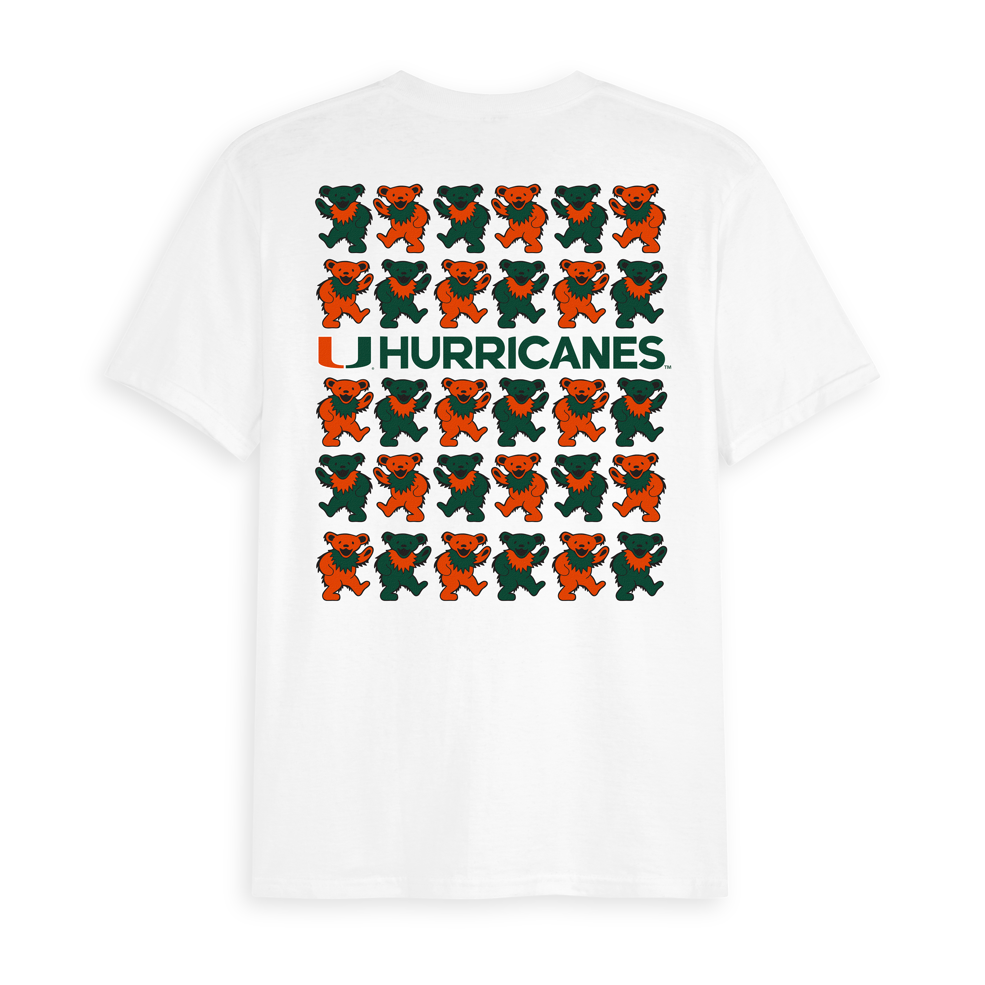 University of Miami x Grateful Dead Stacked Bears Tee