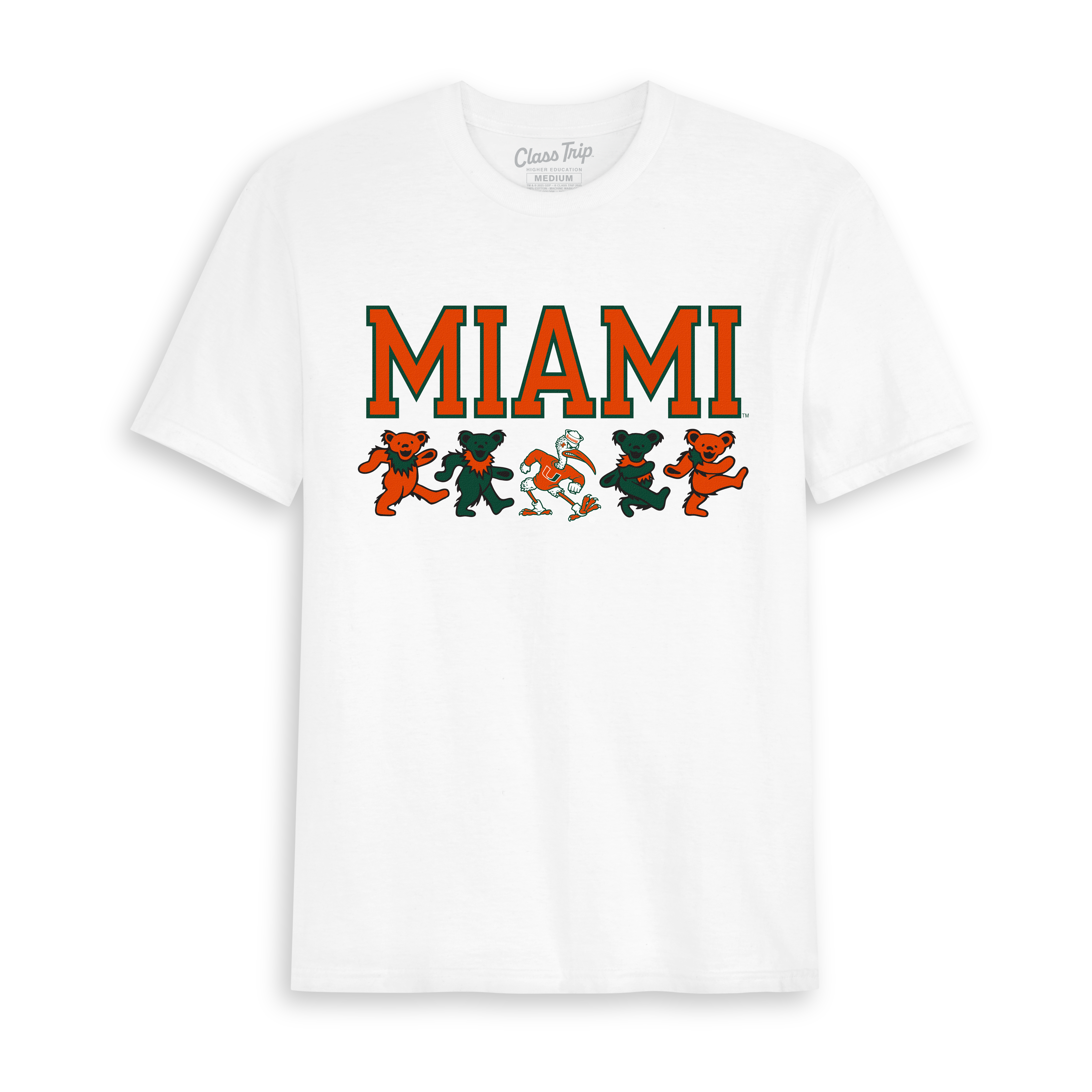 University of Miami x Grateful Dead Mascot Bears Tee