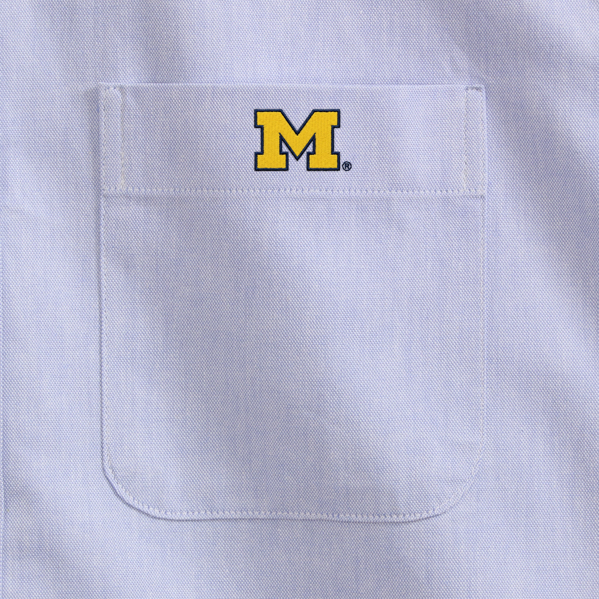 Michigan Men's Cotton Oxford