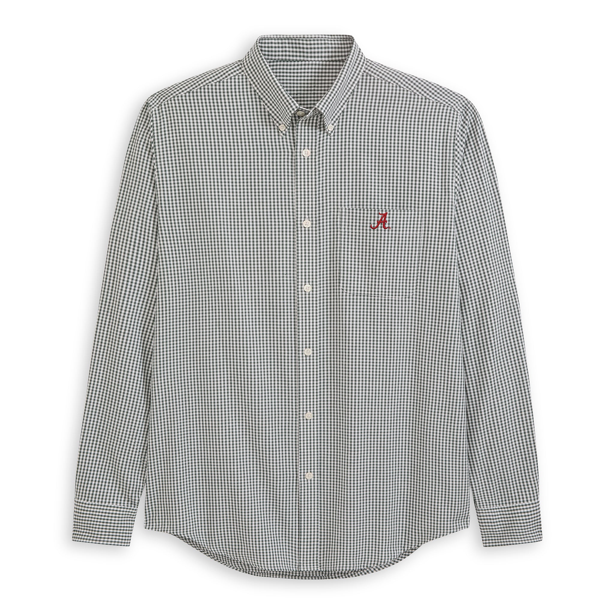 alabama button down dress shirts Alabama Men's Cotton Oxford Red Stripe / S