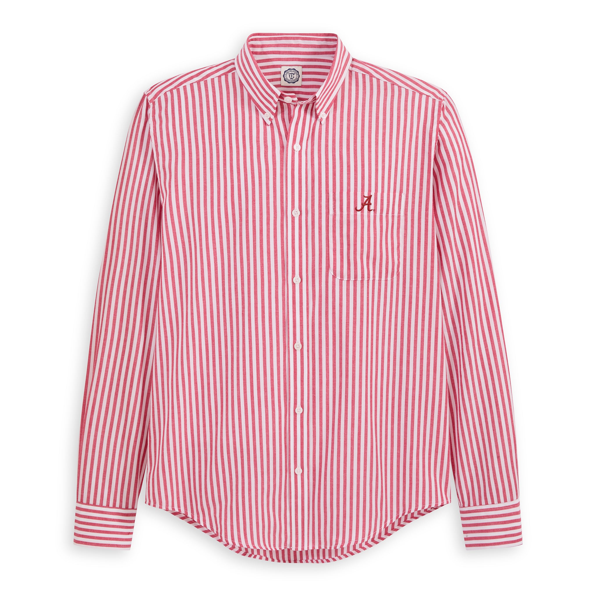 alabama button down dress shirts Alabama Men's Cotton Poplin Black Stripe / S