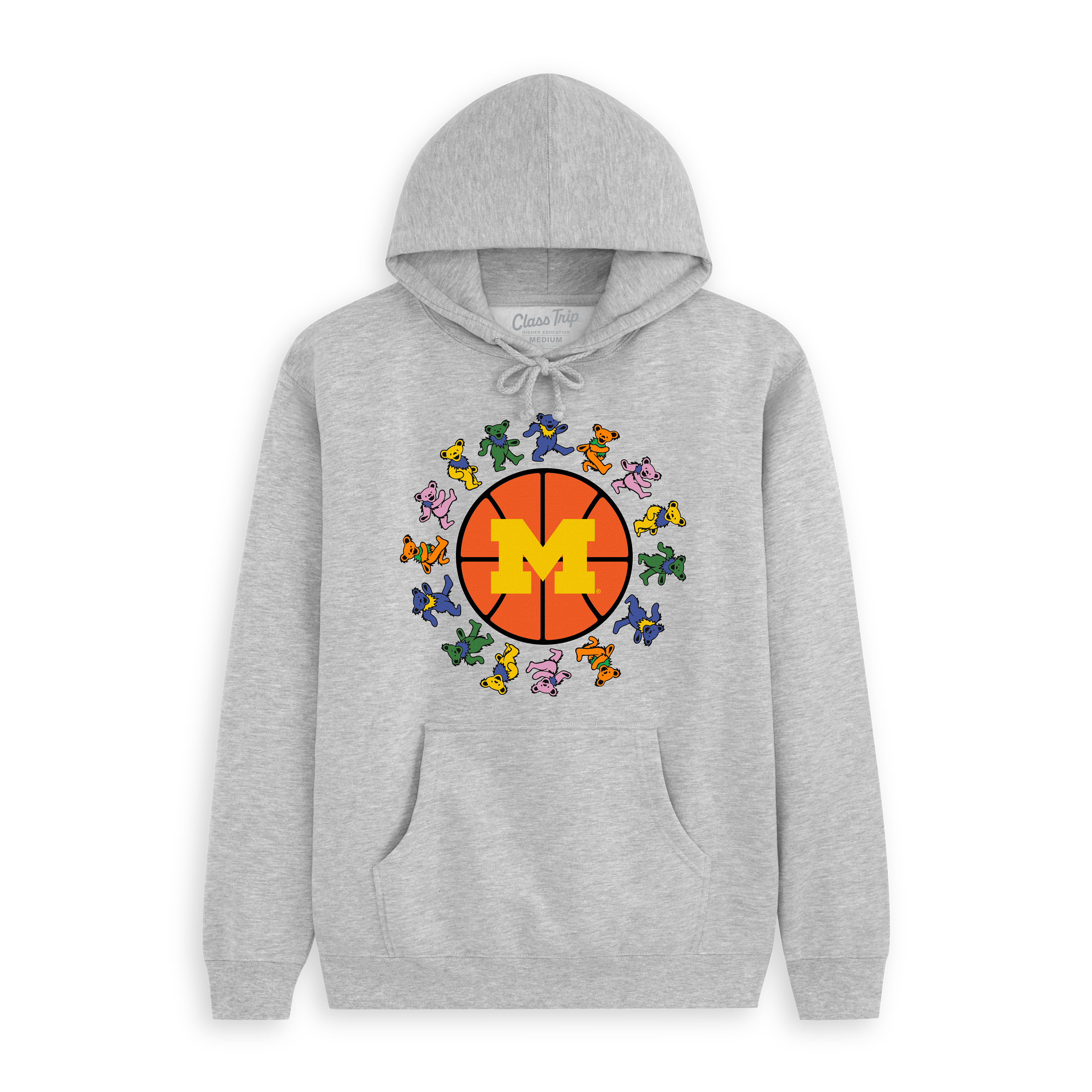 Michigan x Grateful Dead Basketball Circle Bears Hoodie