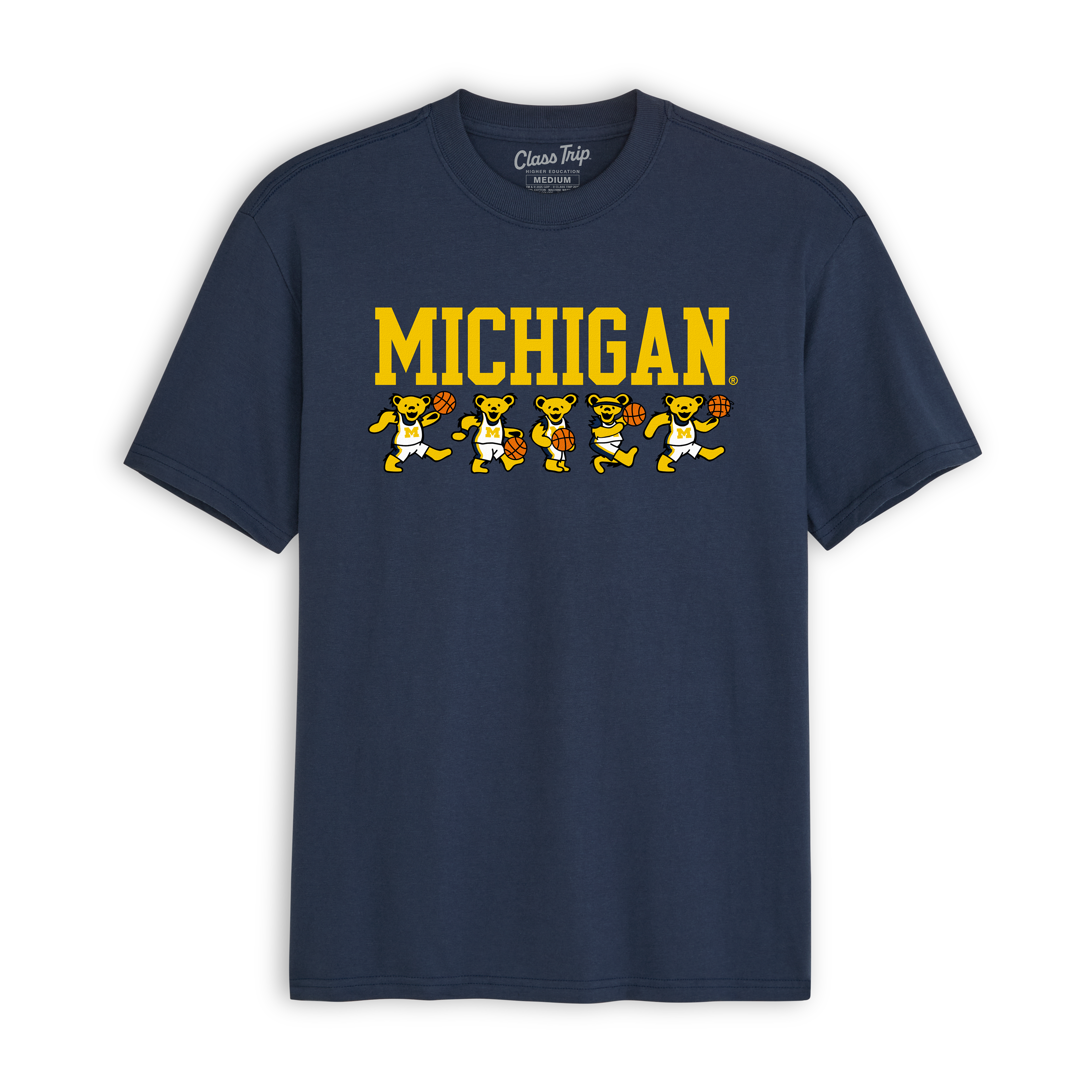 Michigan x Grateful Dead Basketball Bears Tee