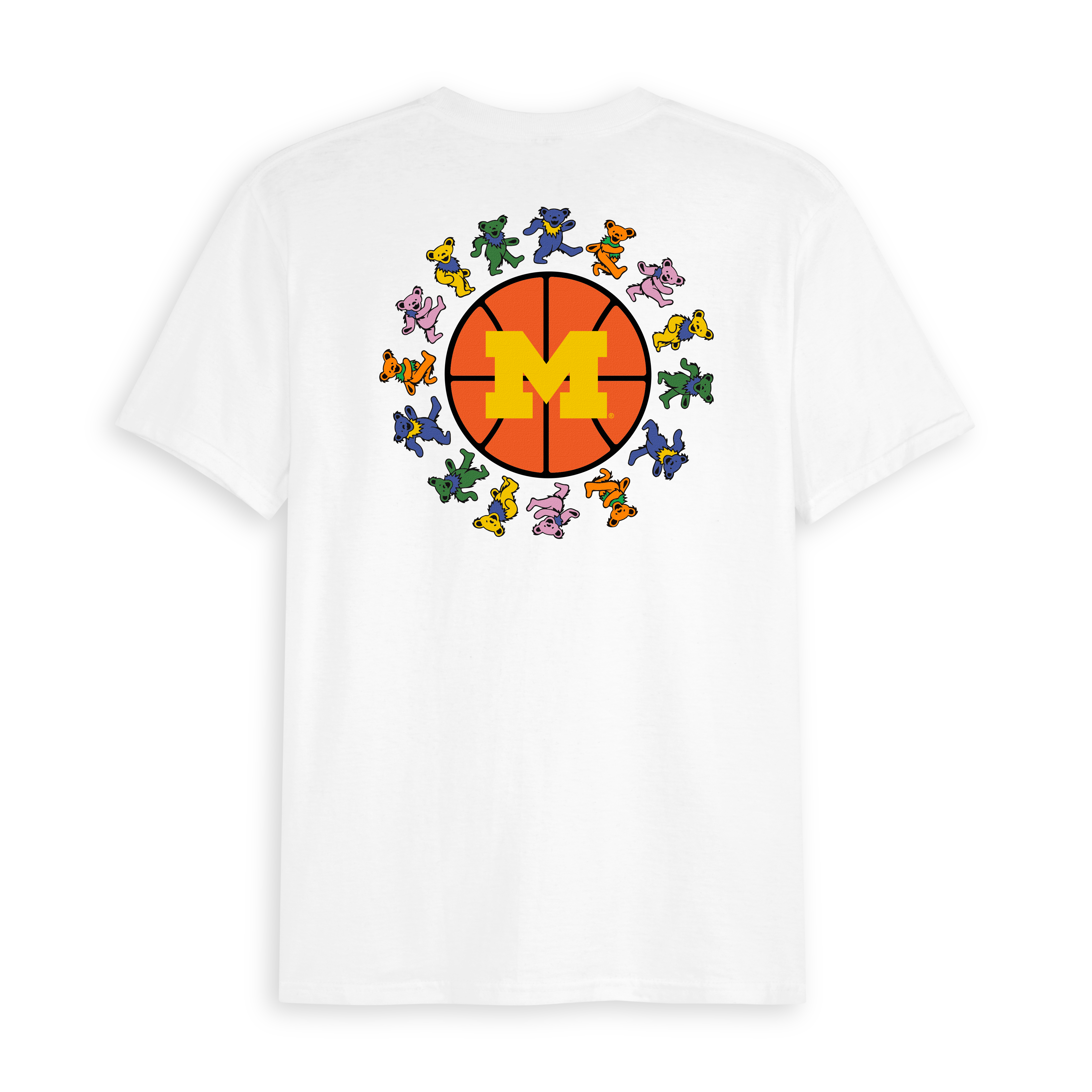 Michigan x Grateful Dead Basketball Circle Bears Tee