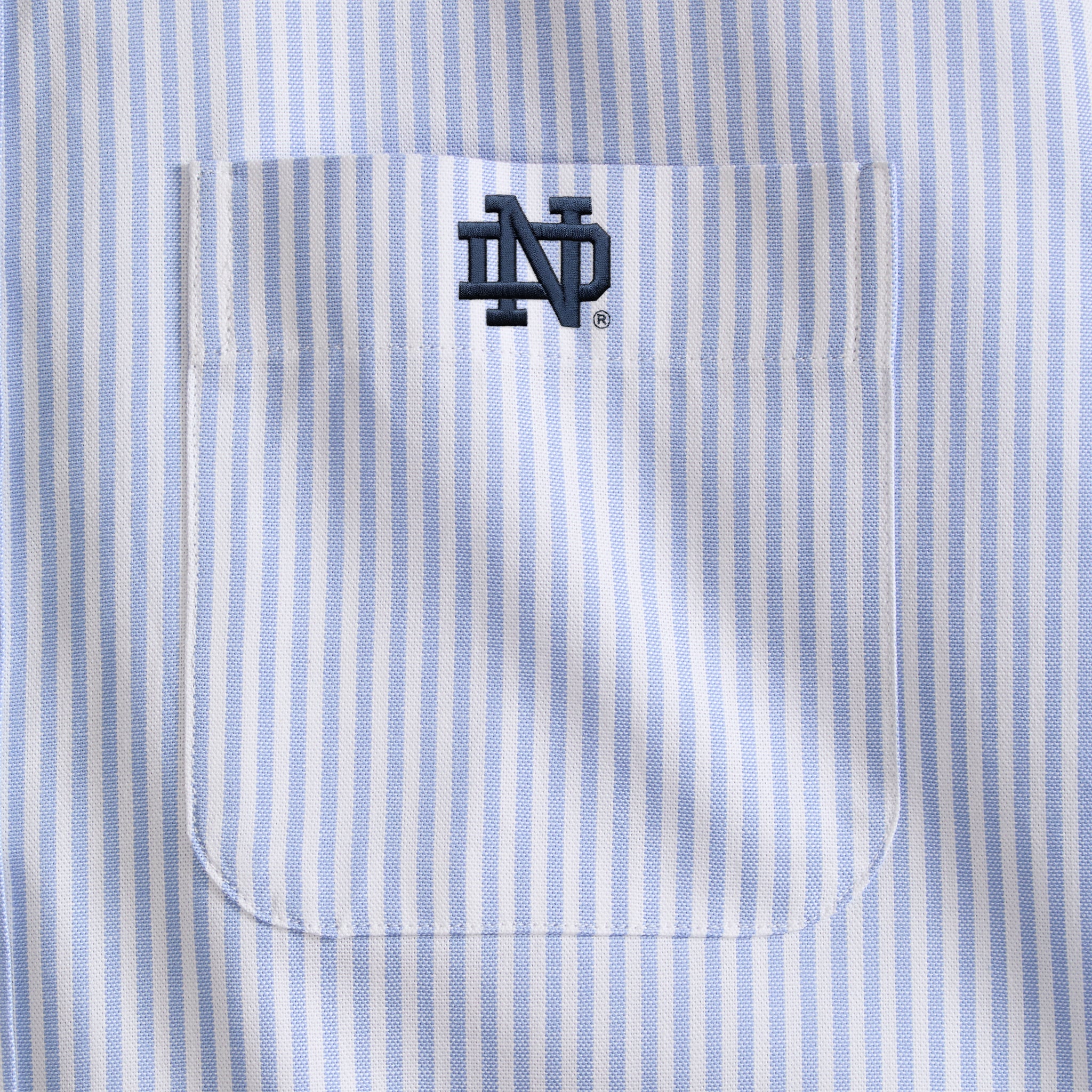 Notre Dame Men's Cotton Oxford