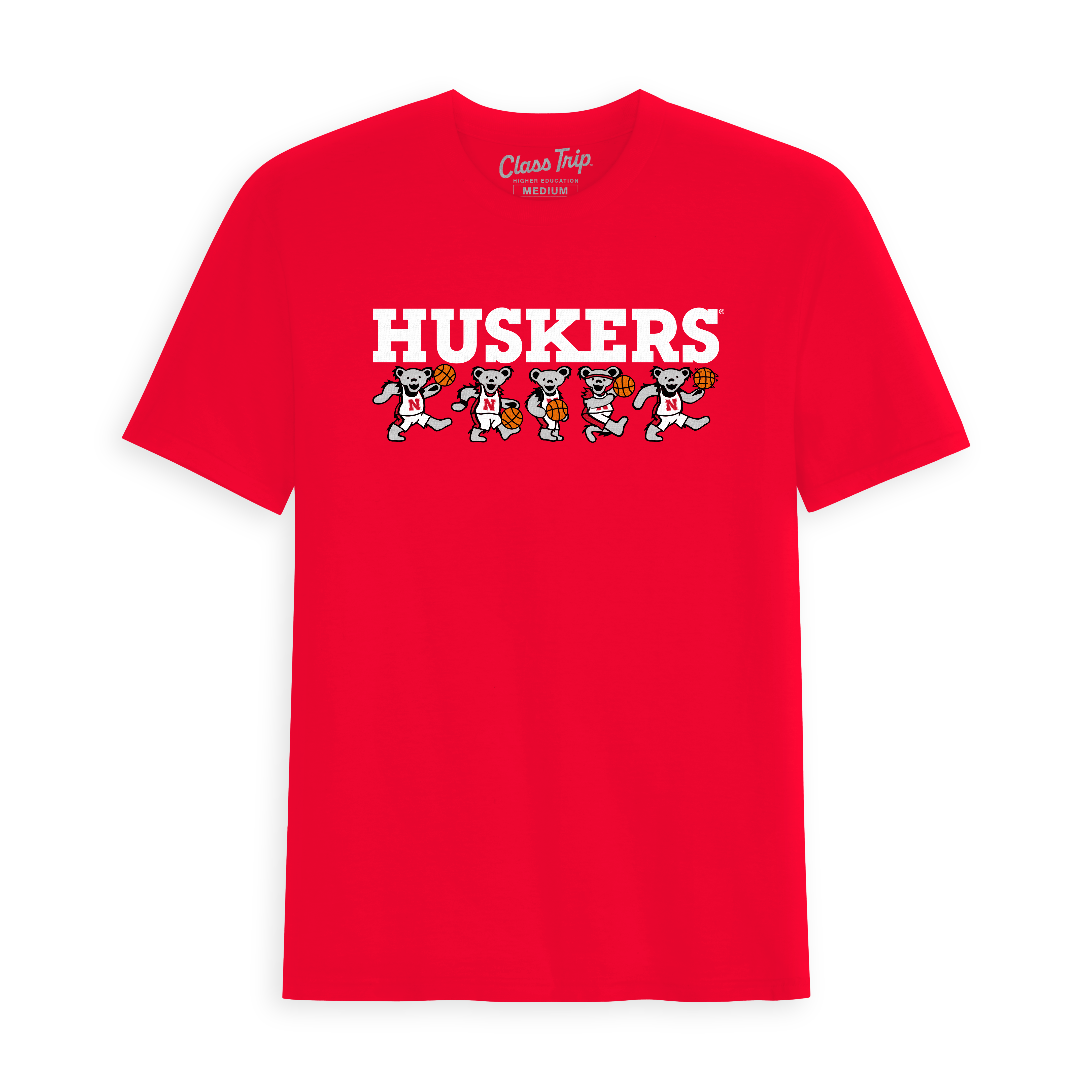 Nebraska x Grateful Dead Basketball Bears Tee