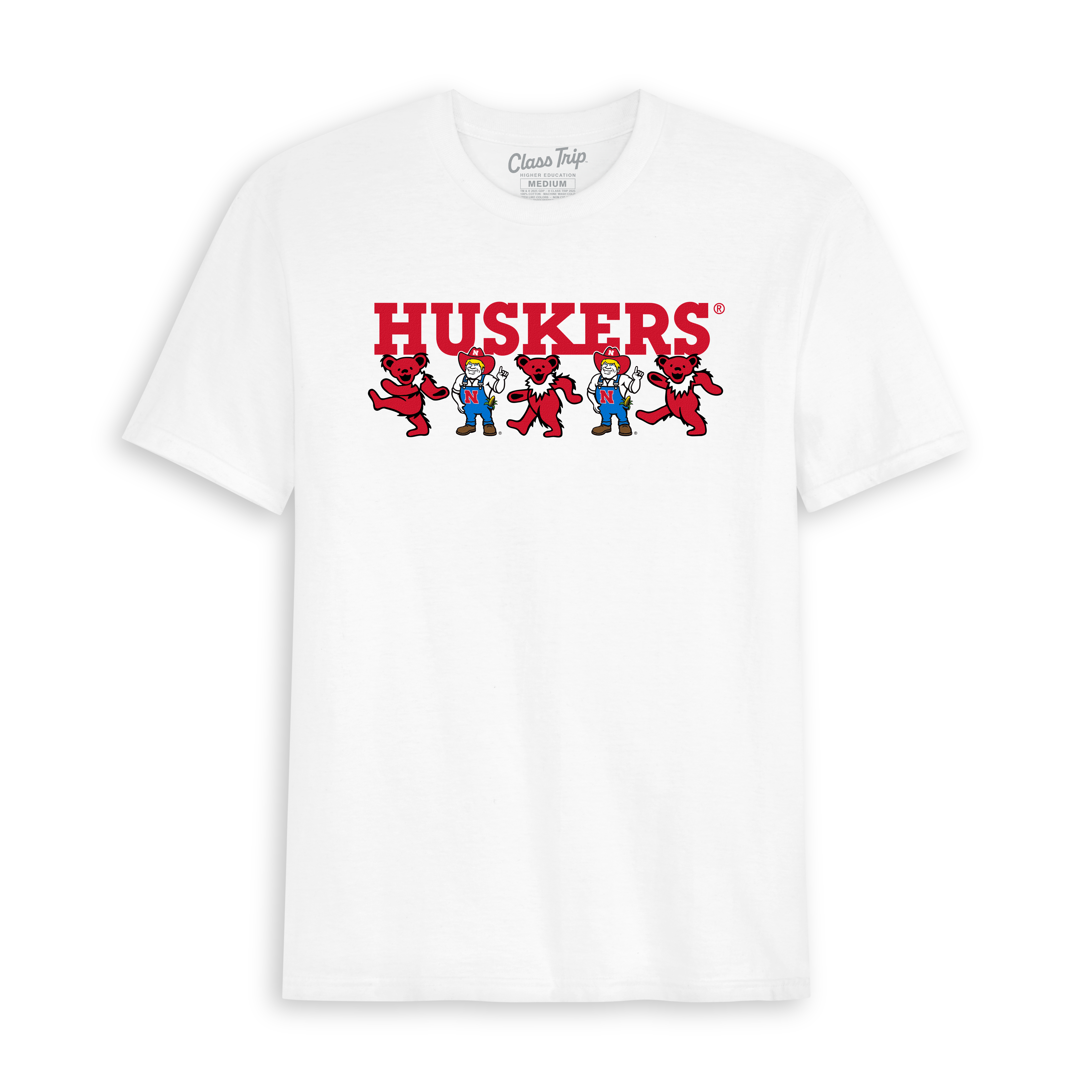 Nebraska x Grateful Dead Mascot Bears Tee – Class Trip