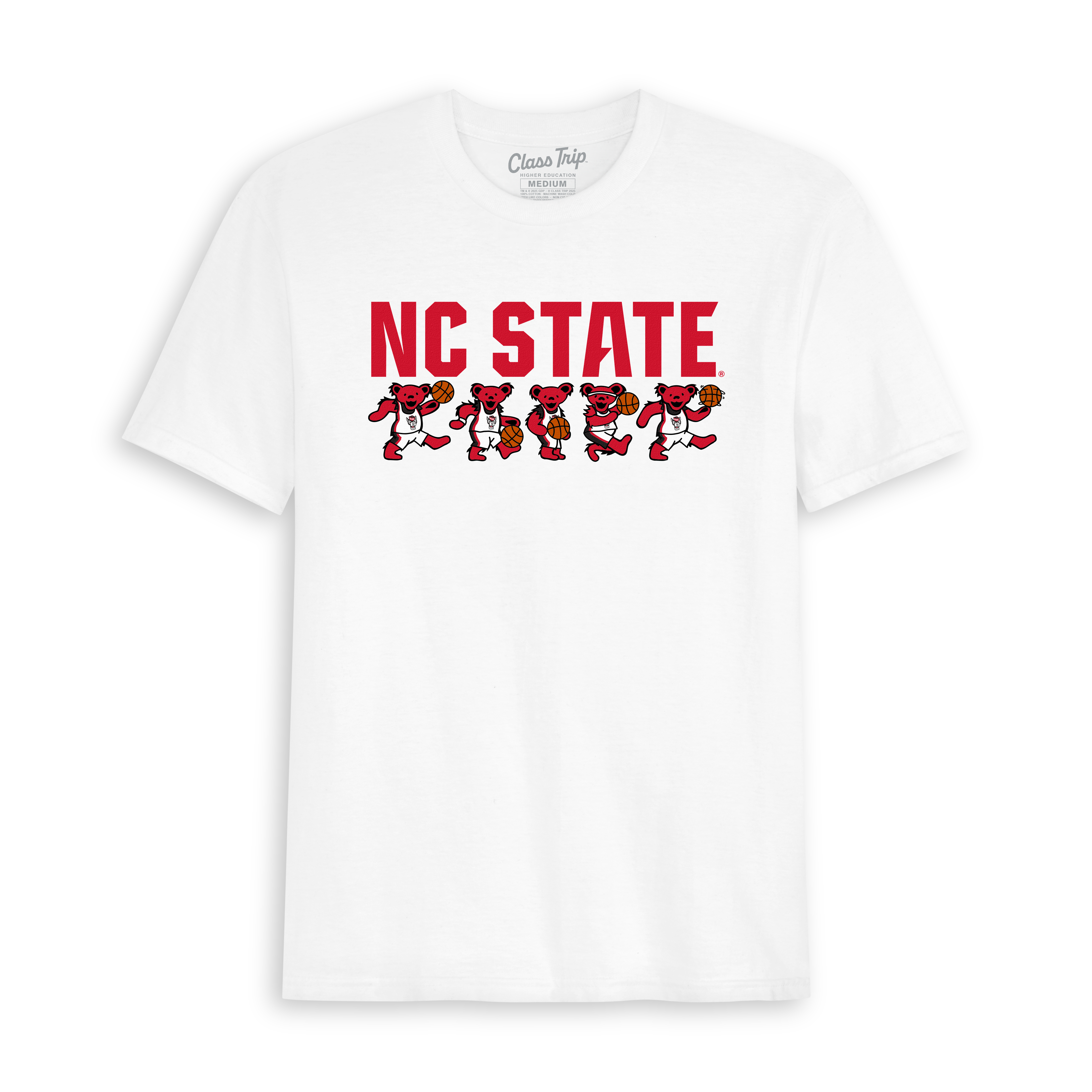 NC State x Grateful Dead Basketball Bears Tee
