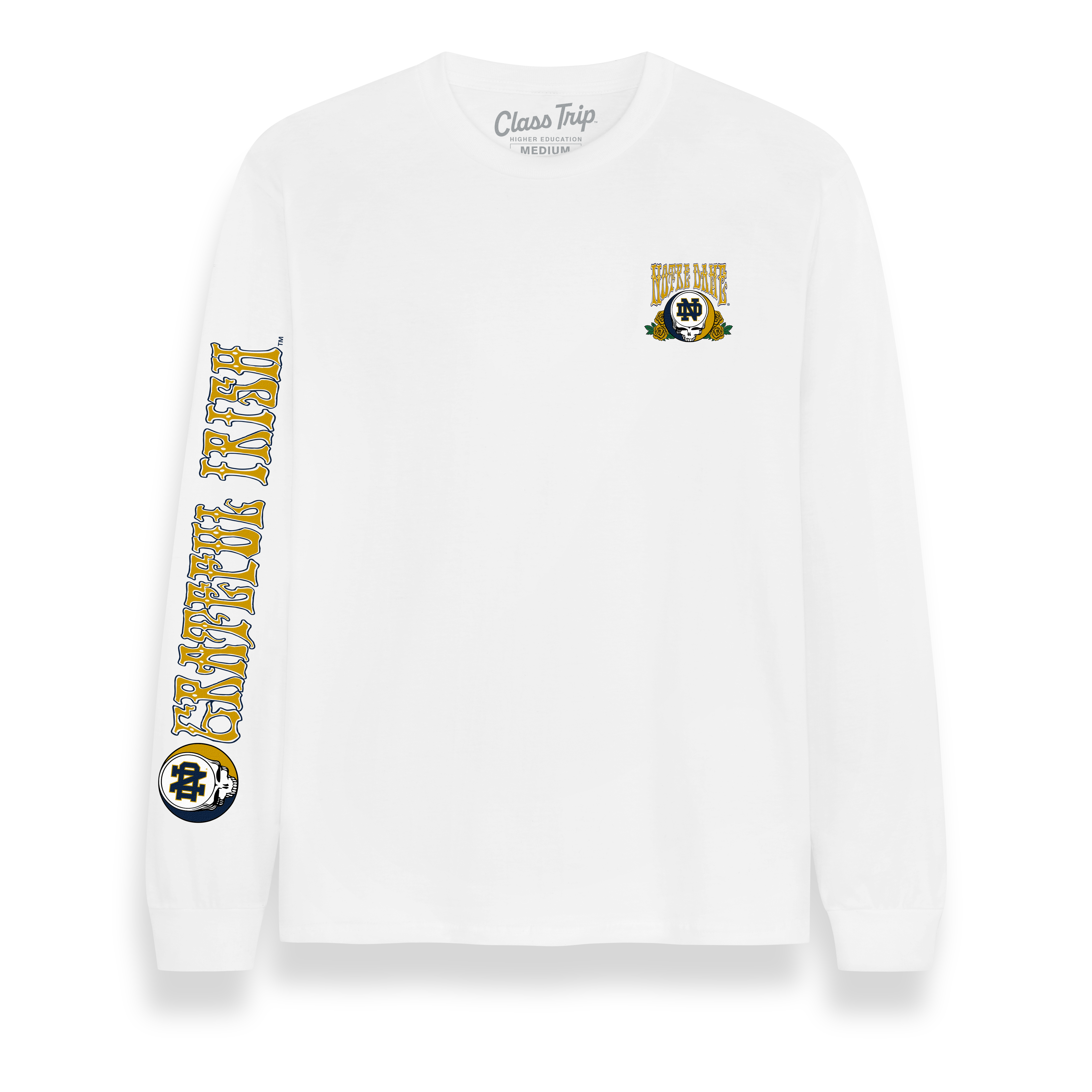 Notre Dame x Grateful Dead SYF Roses Long Sleeve Tee