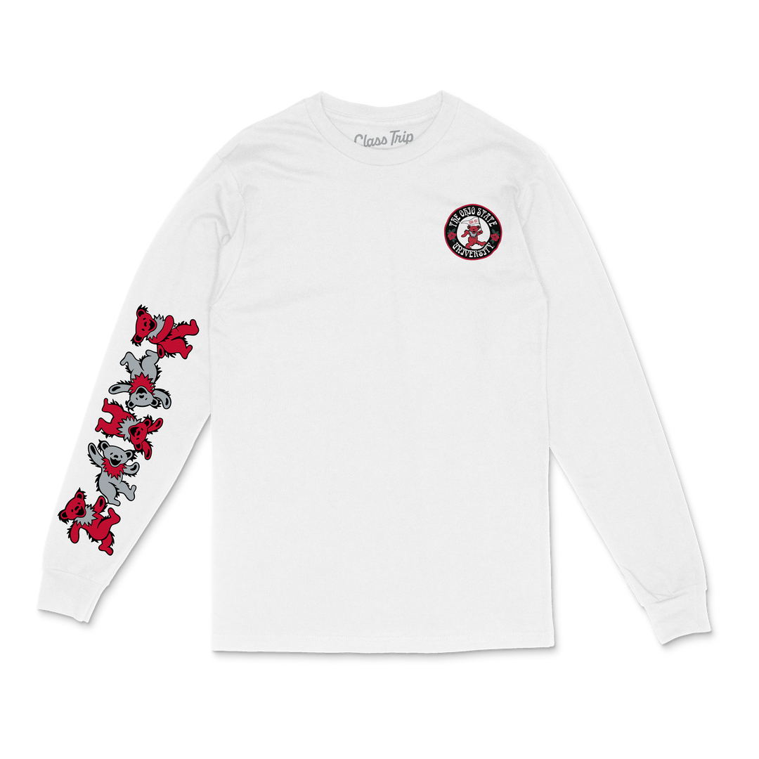 Ohio State University x Grateful Dead Mascot Bears Longsleeve Tee