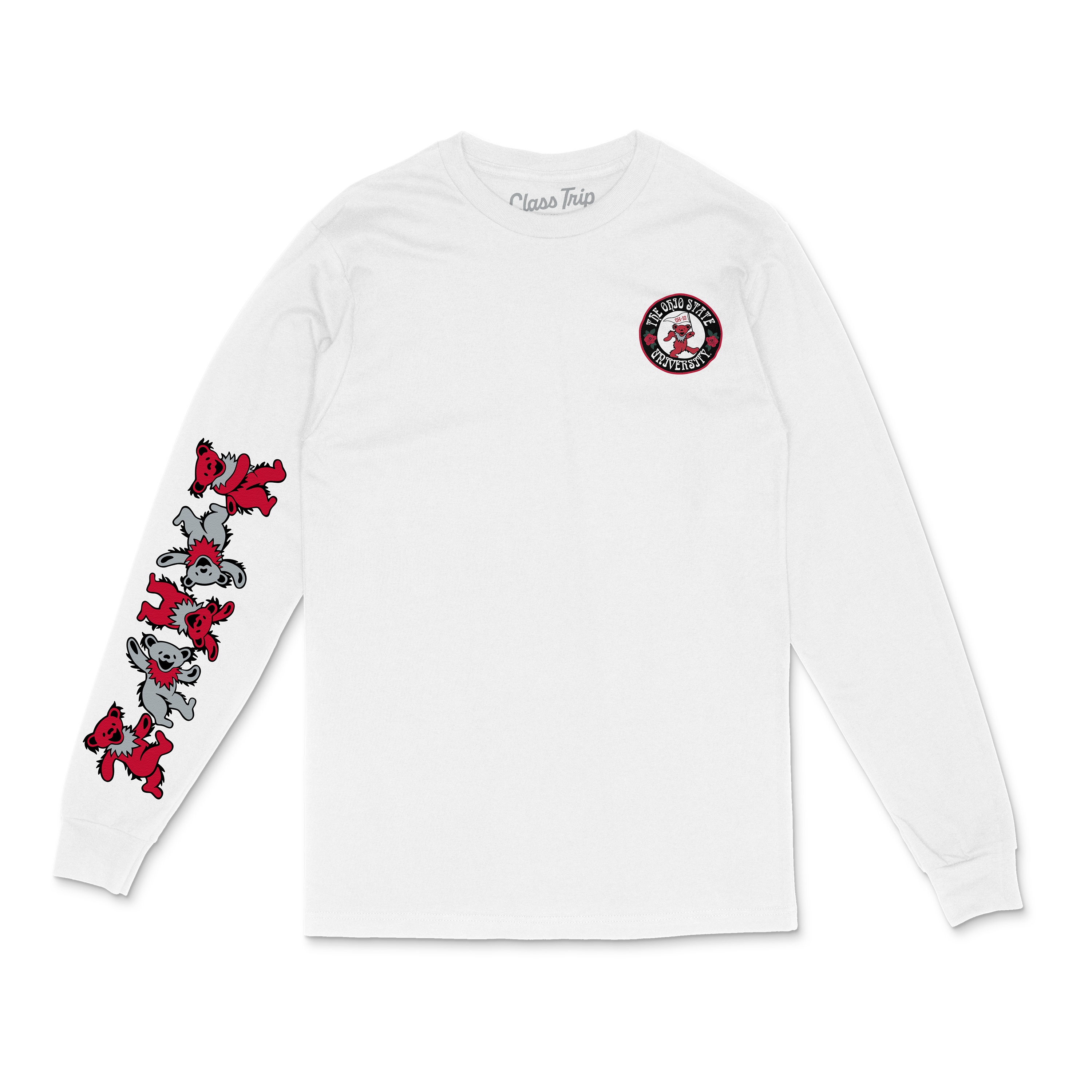 Ohio State University x Grateful Dead Mascot Bears Longsleeve Tee