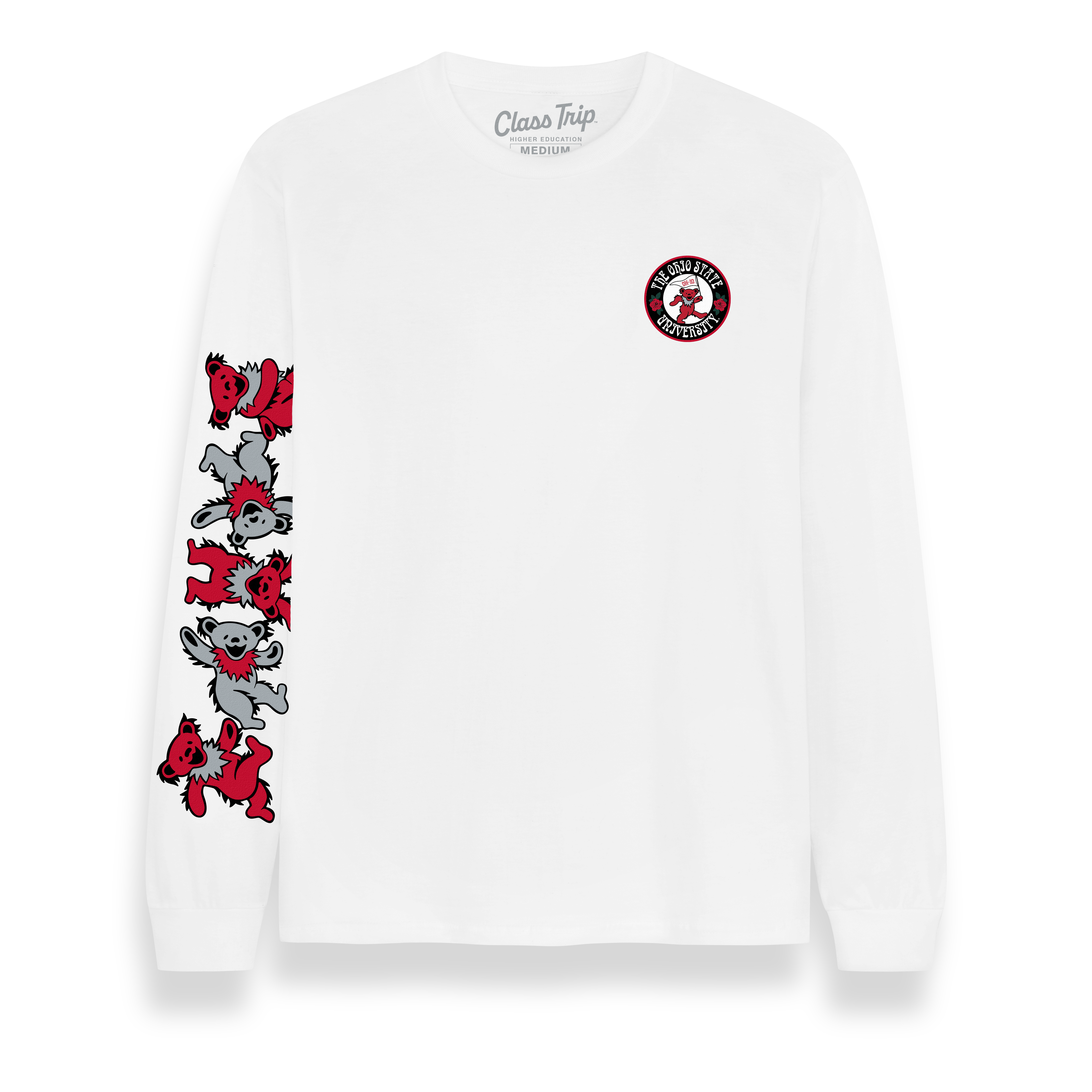 deres first class long sleeve Tshirt 美品 Ohio State x Grateful Dead Mascot Bears Longsleeve Tee – Class Trip