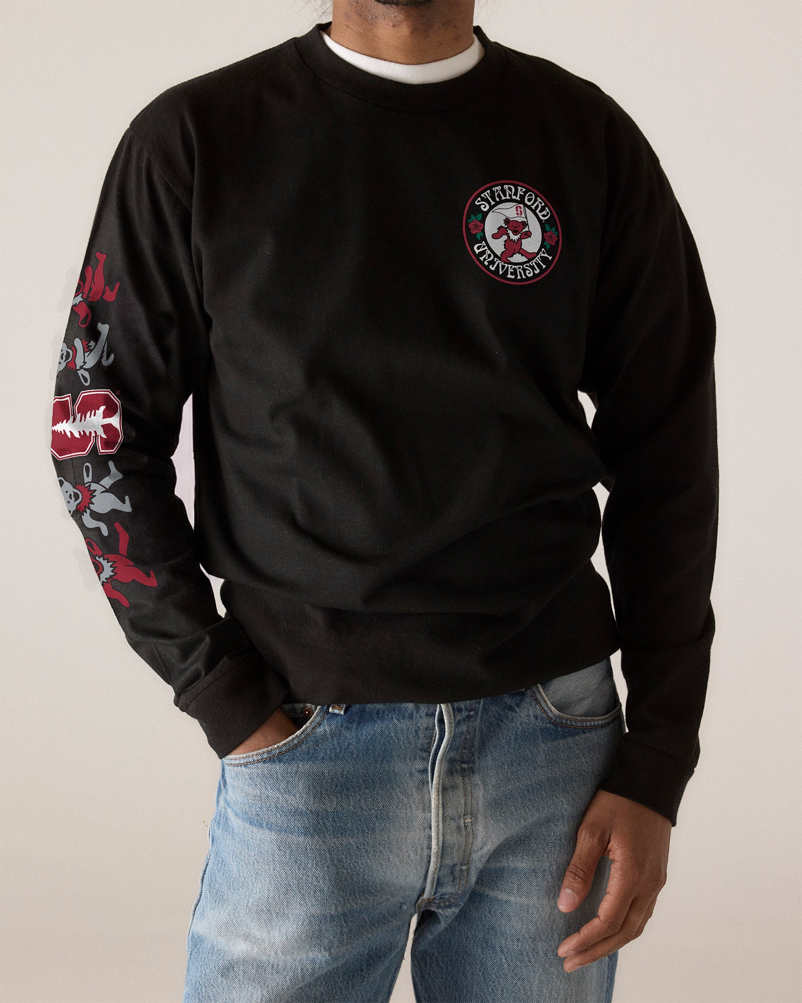 Stanford x Grateful Dead Mascot Bears Longsleeve Tee